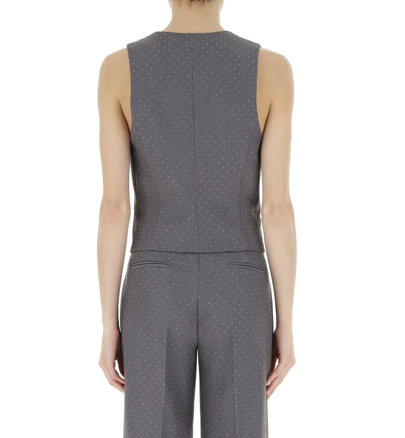 Gilet con strass