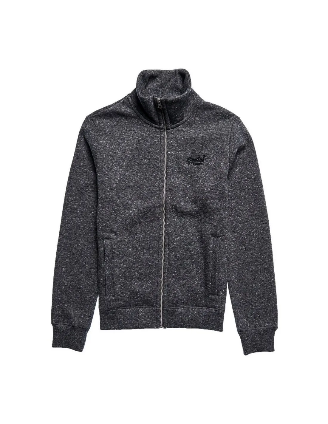 Gilet con zip e zip track con logo vintage ricamato Superdry