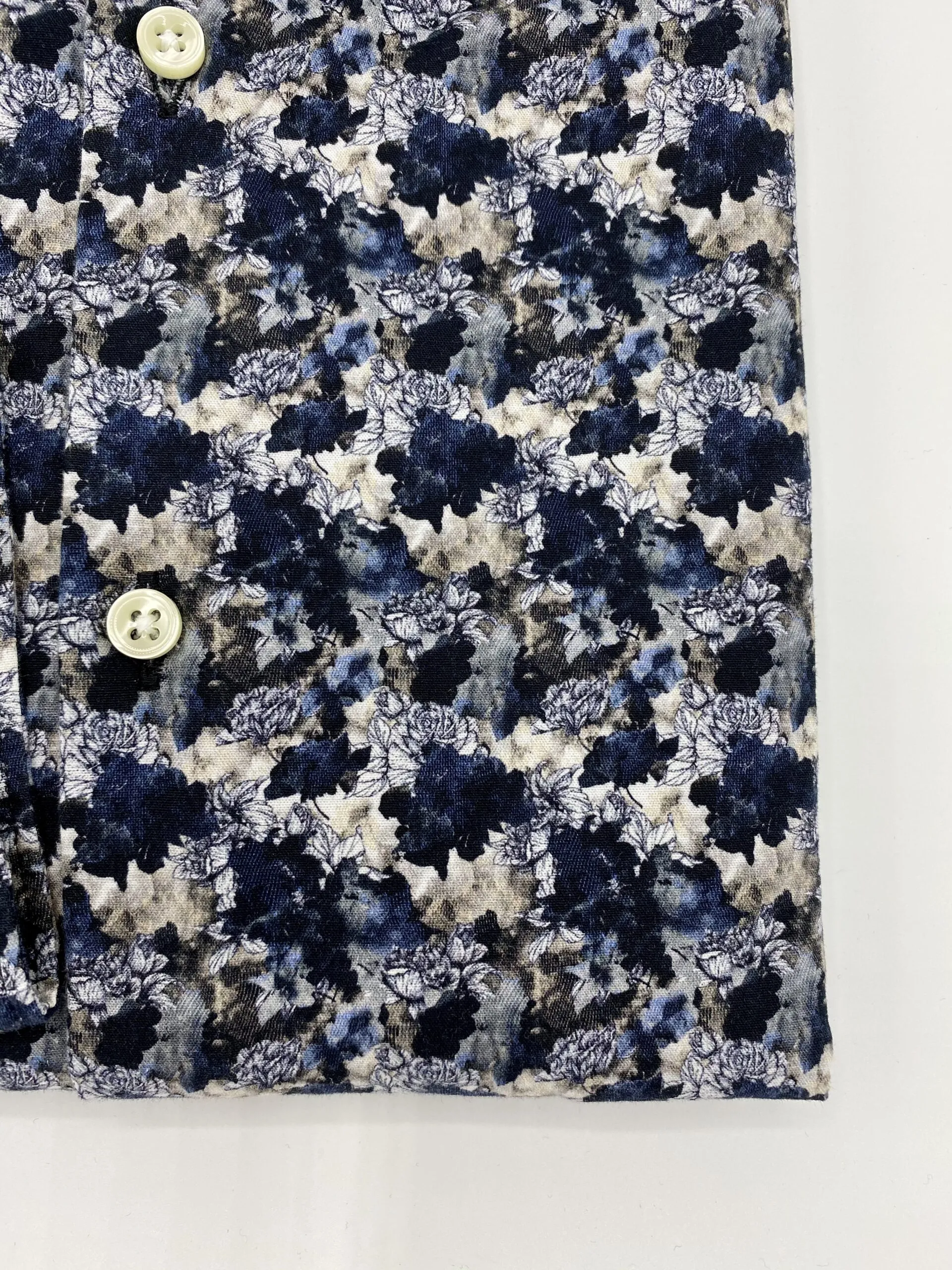 GMF965 Camicia floreale blu