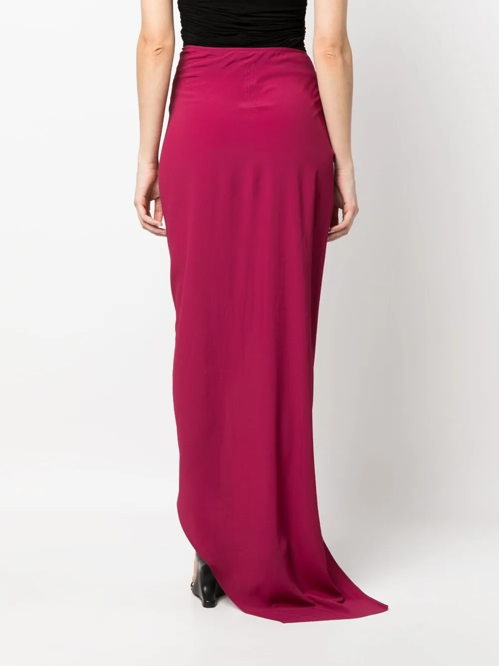 Gonna maxi con spacco edfu in fucsia - donna