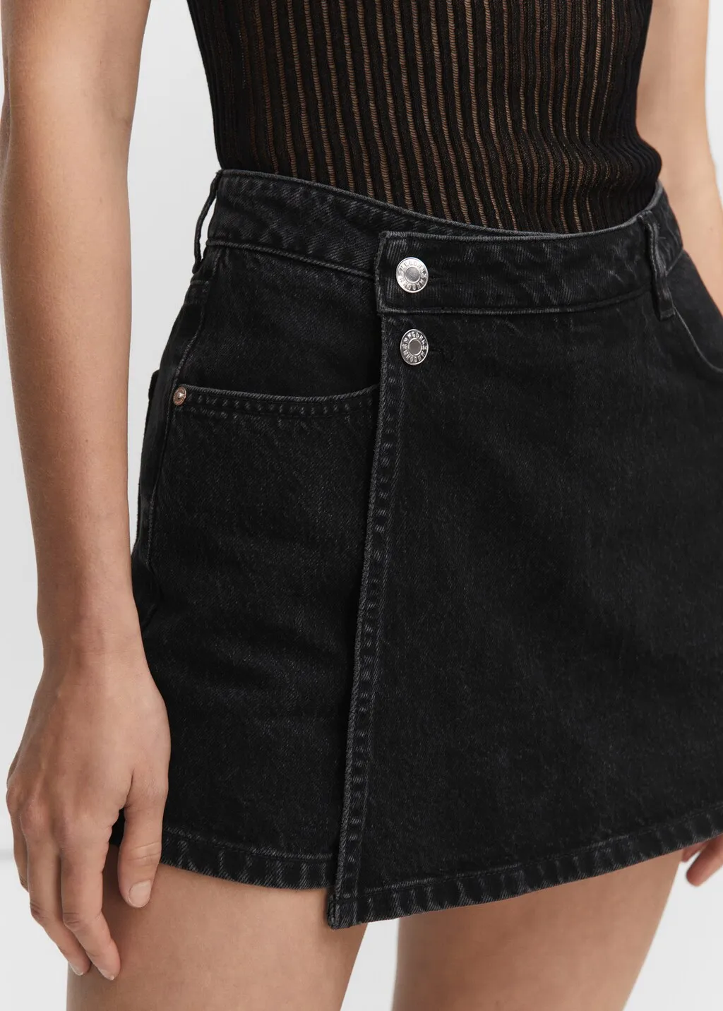 Gonna pantalone denim