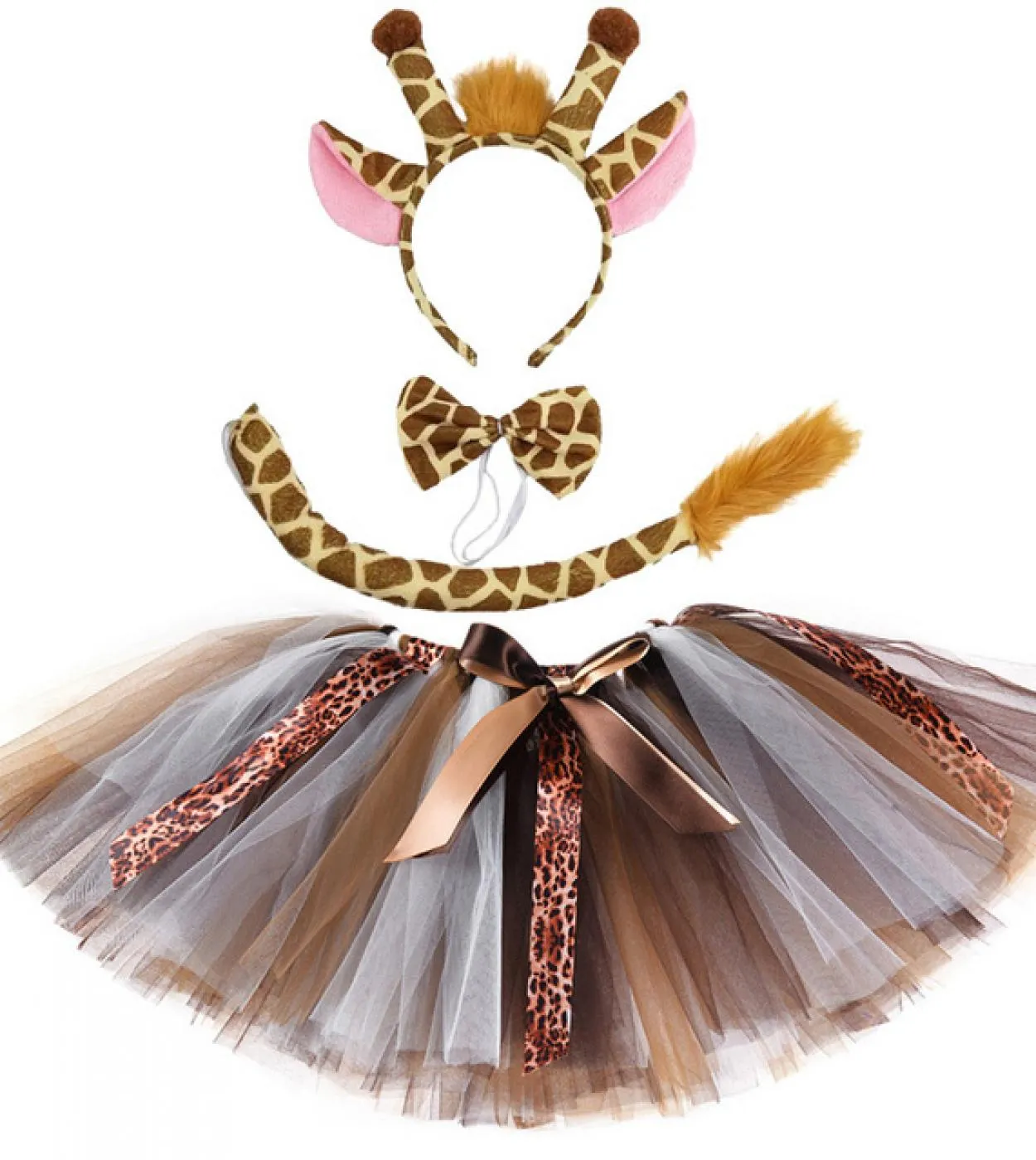 Gonna Tutu Giraffa Tigre Per Bambine Costume Di Natale Di Halloween Per Bambini Toddler Animal Zoo Outfit Compleanno Photosho