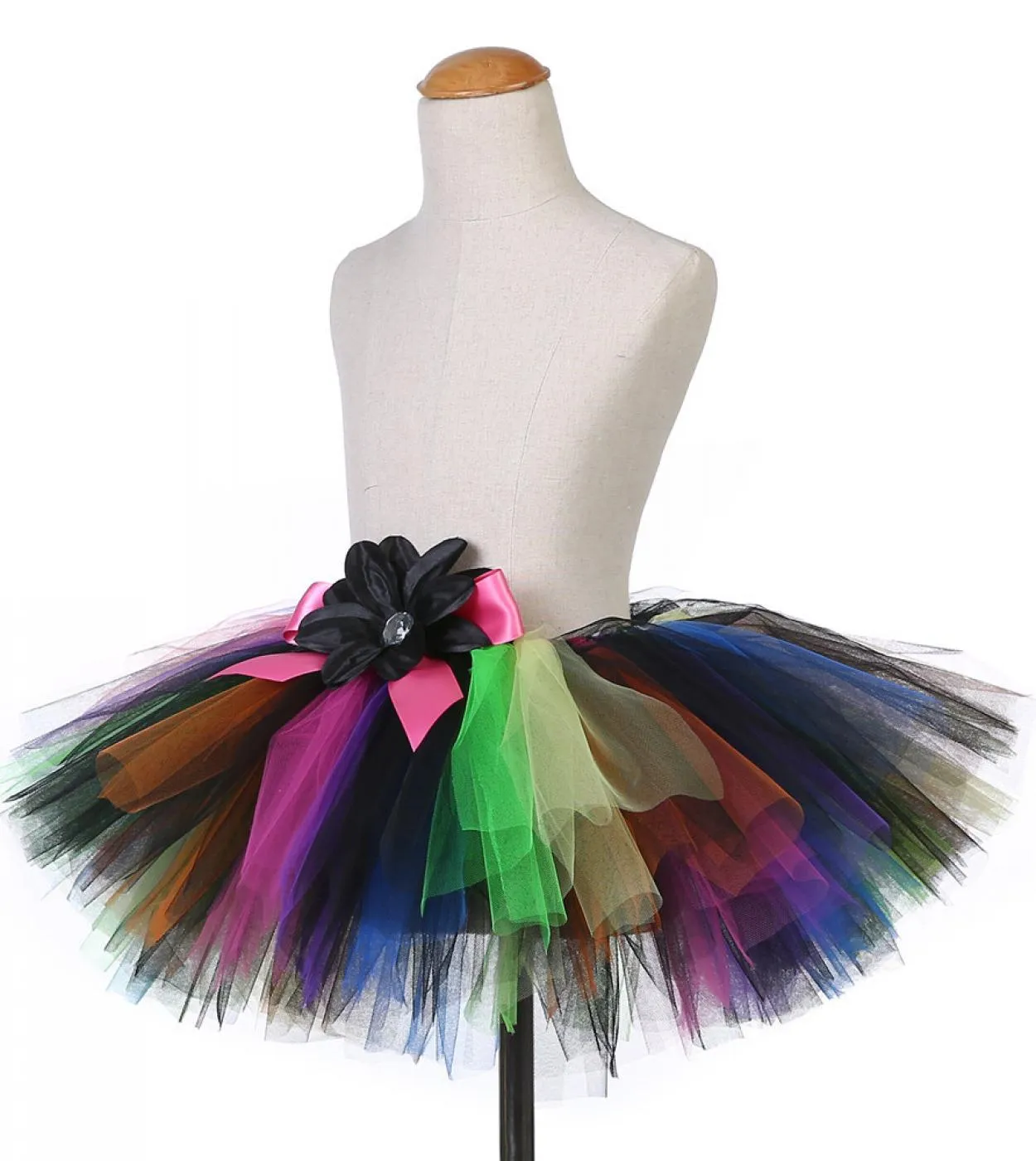 Gonna tutu strega di Halloween per ragazze Tutu di compleanno per bambini Toddler Baby Girl Tulle Gonne Outfit Bambini Strega Fa