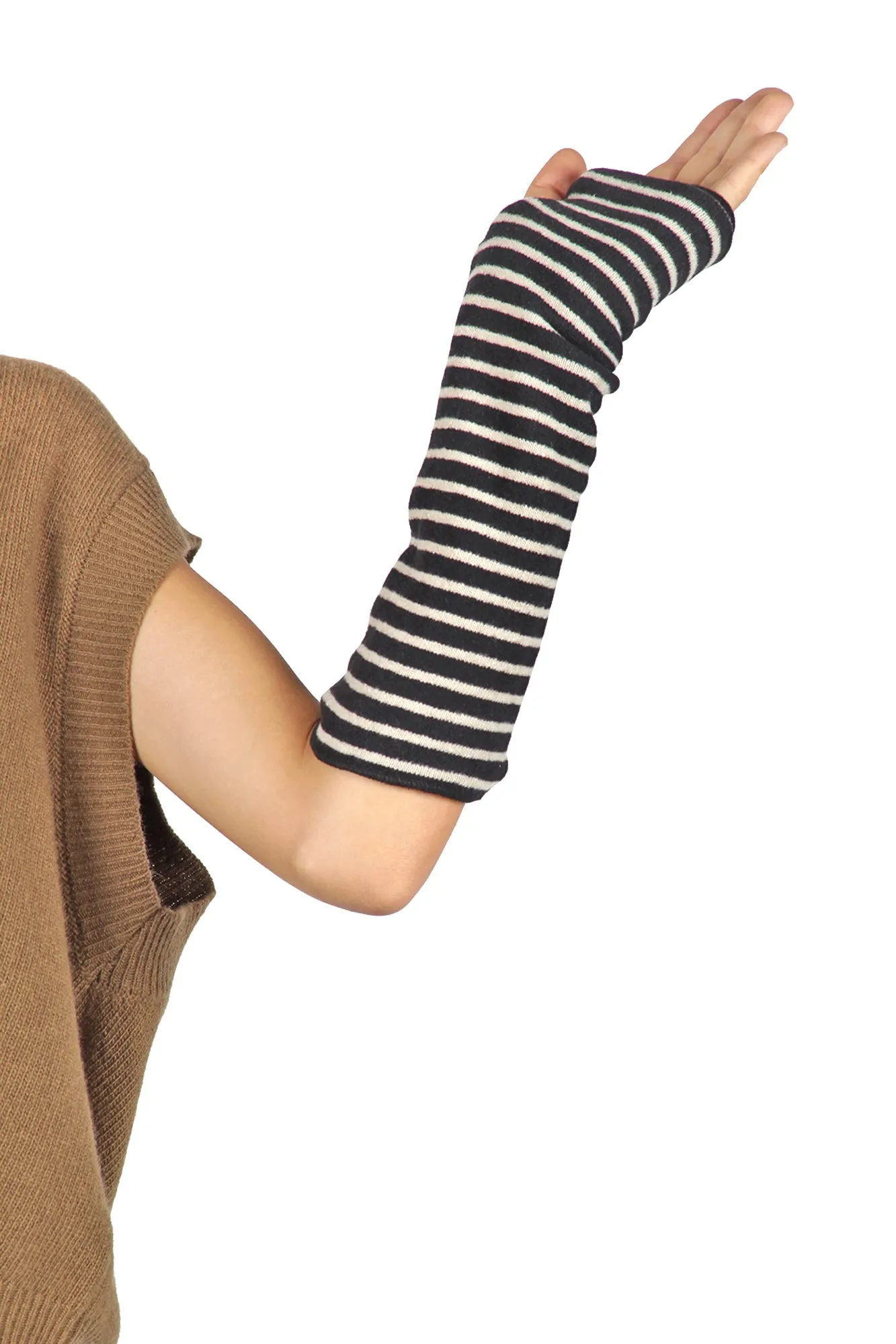 Guanti - 440561 - Nero/Beige