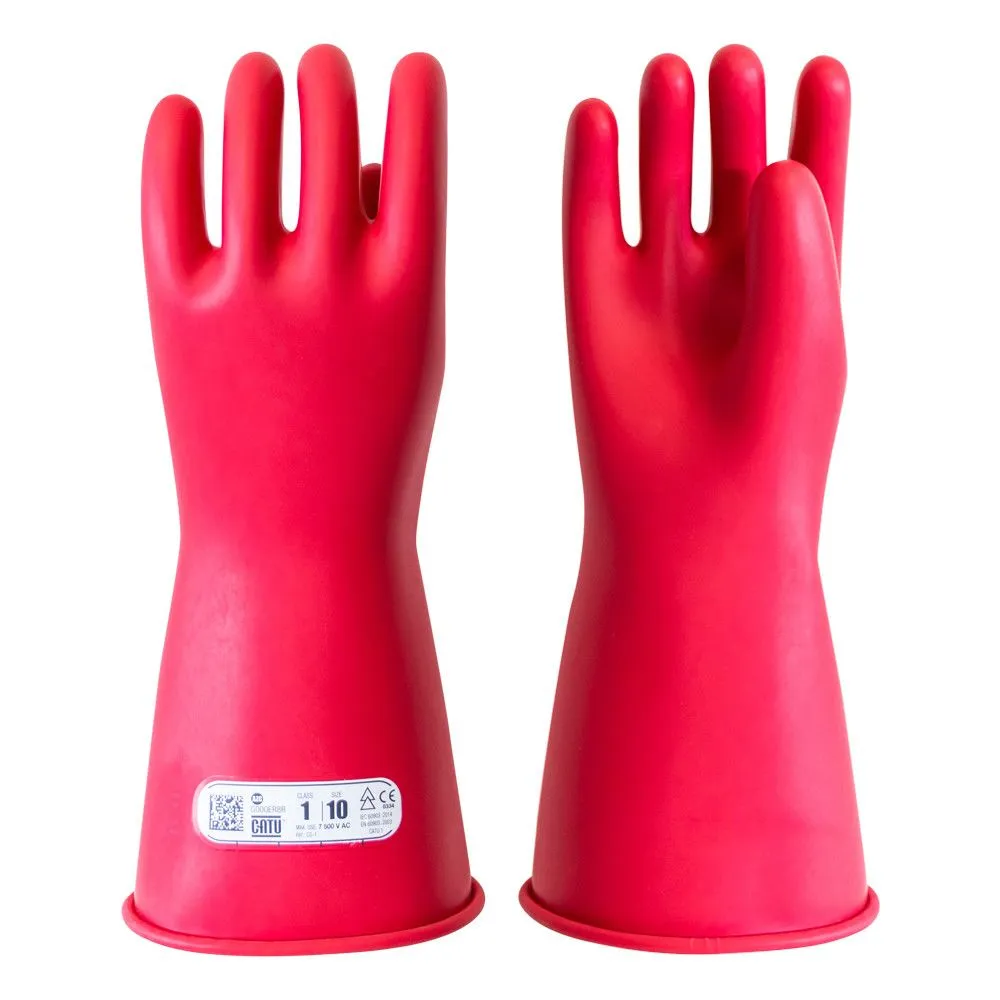 Guanti elettroisolanti Catu CG-1-..-NR, Tg. 10, in Lattice, col. Rosso