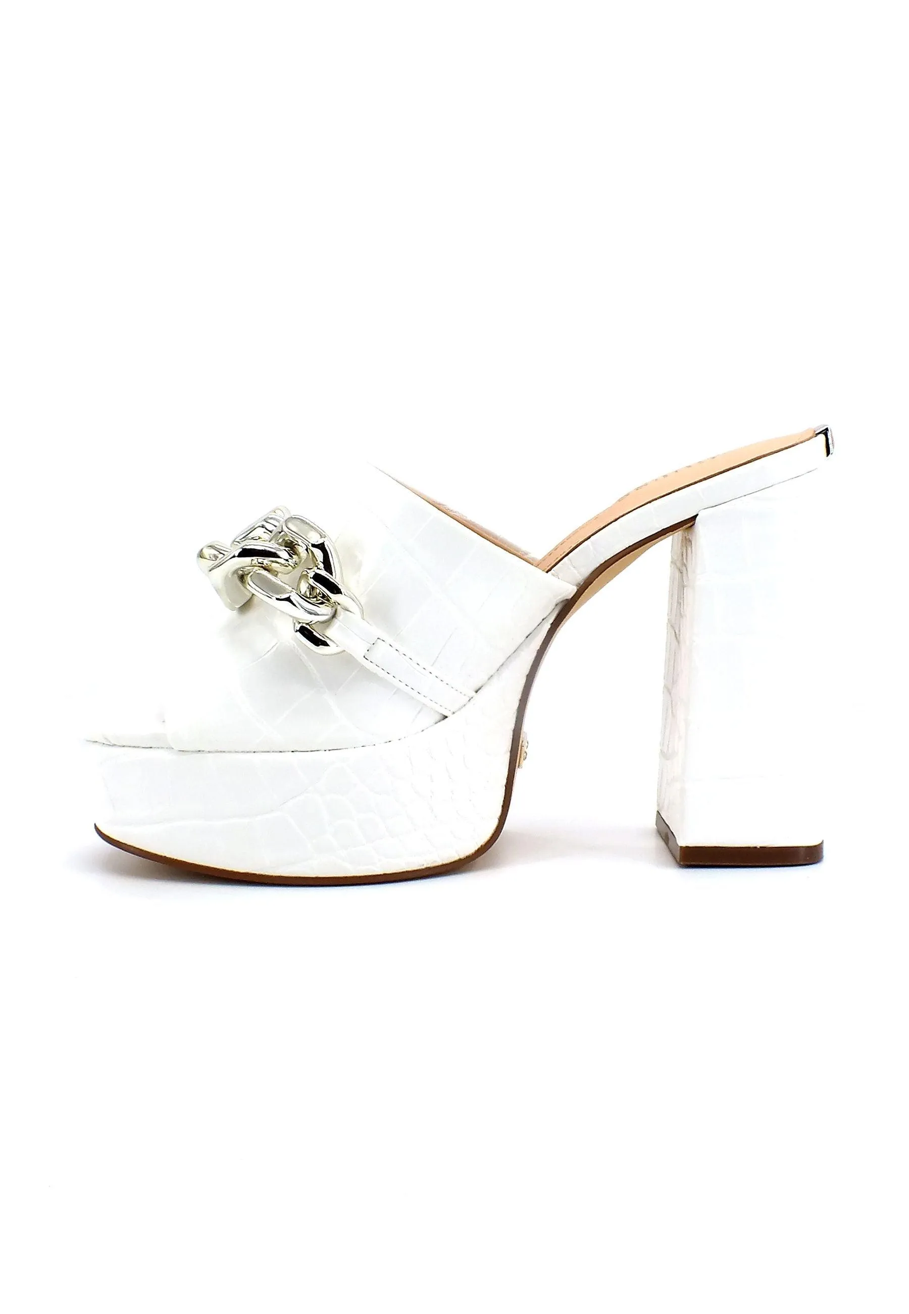 GUESS Sabot Tacco Largo Donna White FL5XANPEL03