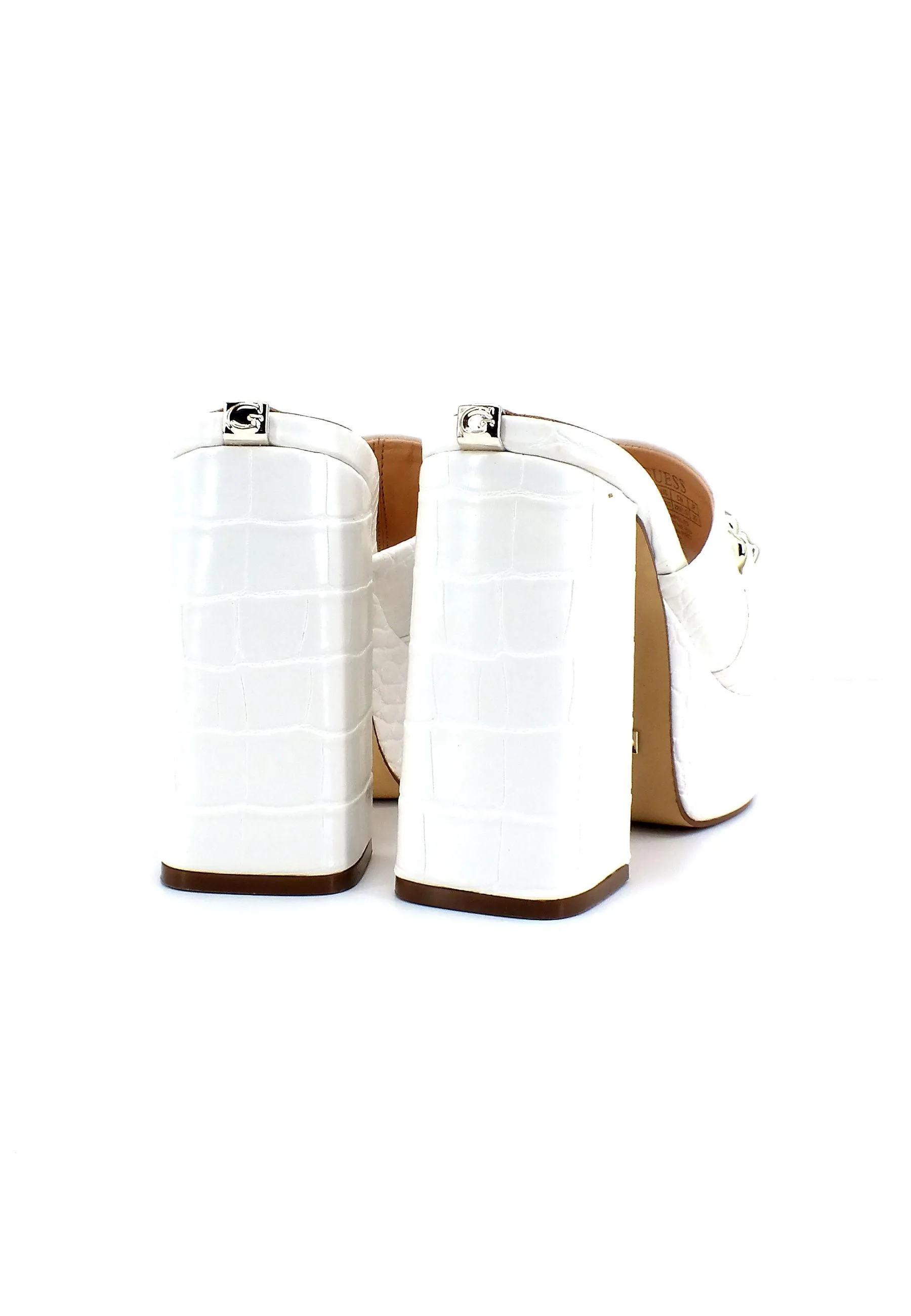 GUESS Sabot Tacco Largo Donna White FL5XANPEL03