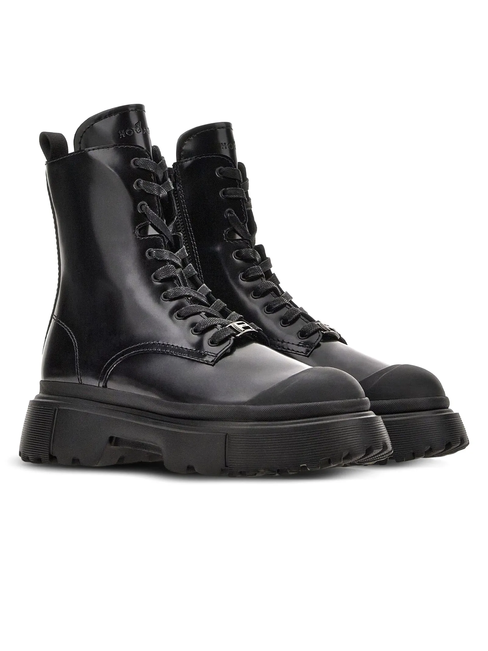 HOGAN Calzature,Stivaletti Anfibio H619 nero 