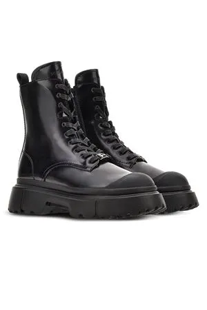 HOGAN Calzature,Stivaletti Anfibio H619 nero 