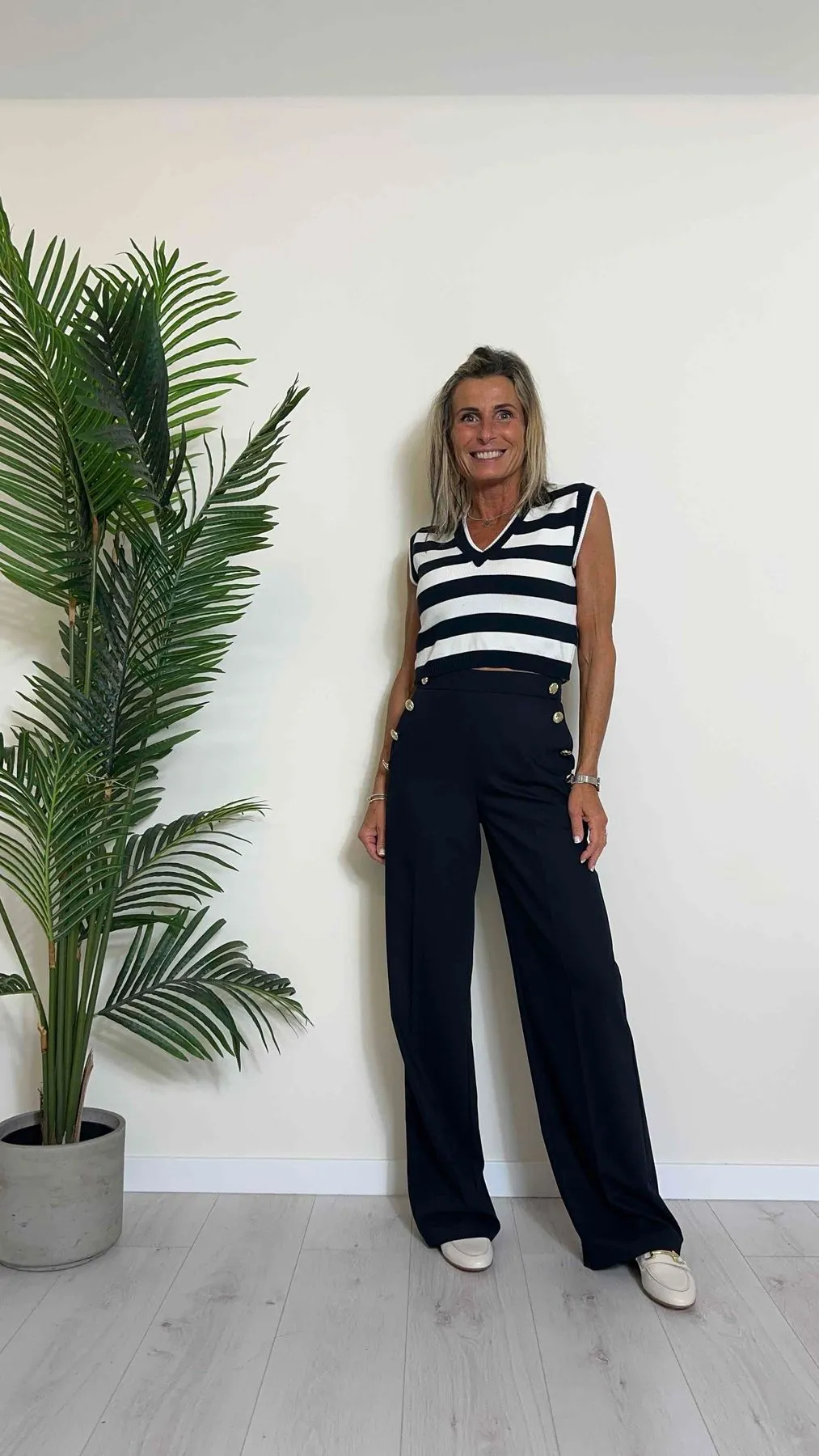 IMPERIAL - P4R9HIC - PANTALONE POLIVISCOSA, BOTTONI MILITARY (STILE E. FRANCHI) GAMBA DRITTA
