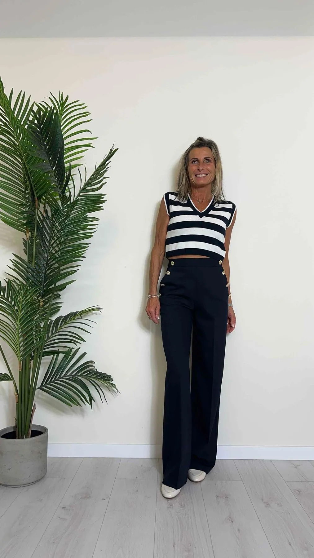 IMPERIAL - P4R9HIC - PANTALONE POLIVISCOSA, BOTTONI MILITARY (STILE E. FRANCHI) GAMBA DRITTA