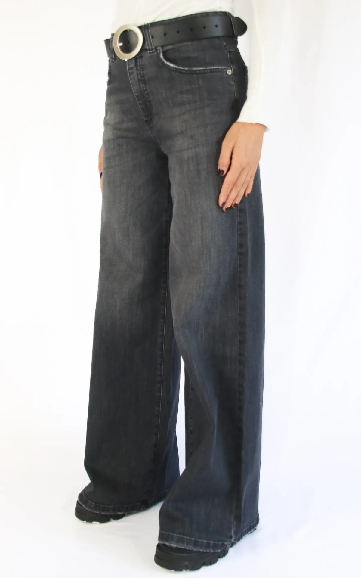 Initial – jeans grigio – NIA