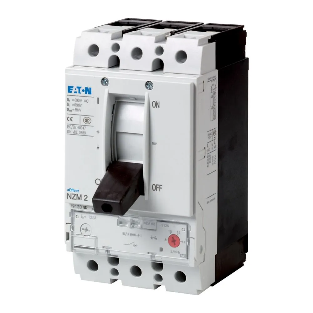 Interruttore automatico con contenitore stampato MCCB 269479 NZMN2-S2,4-CNA, 3, 2.4A, potere di interruzione 50 kA,