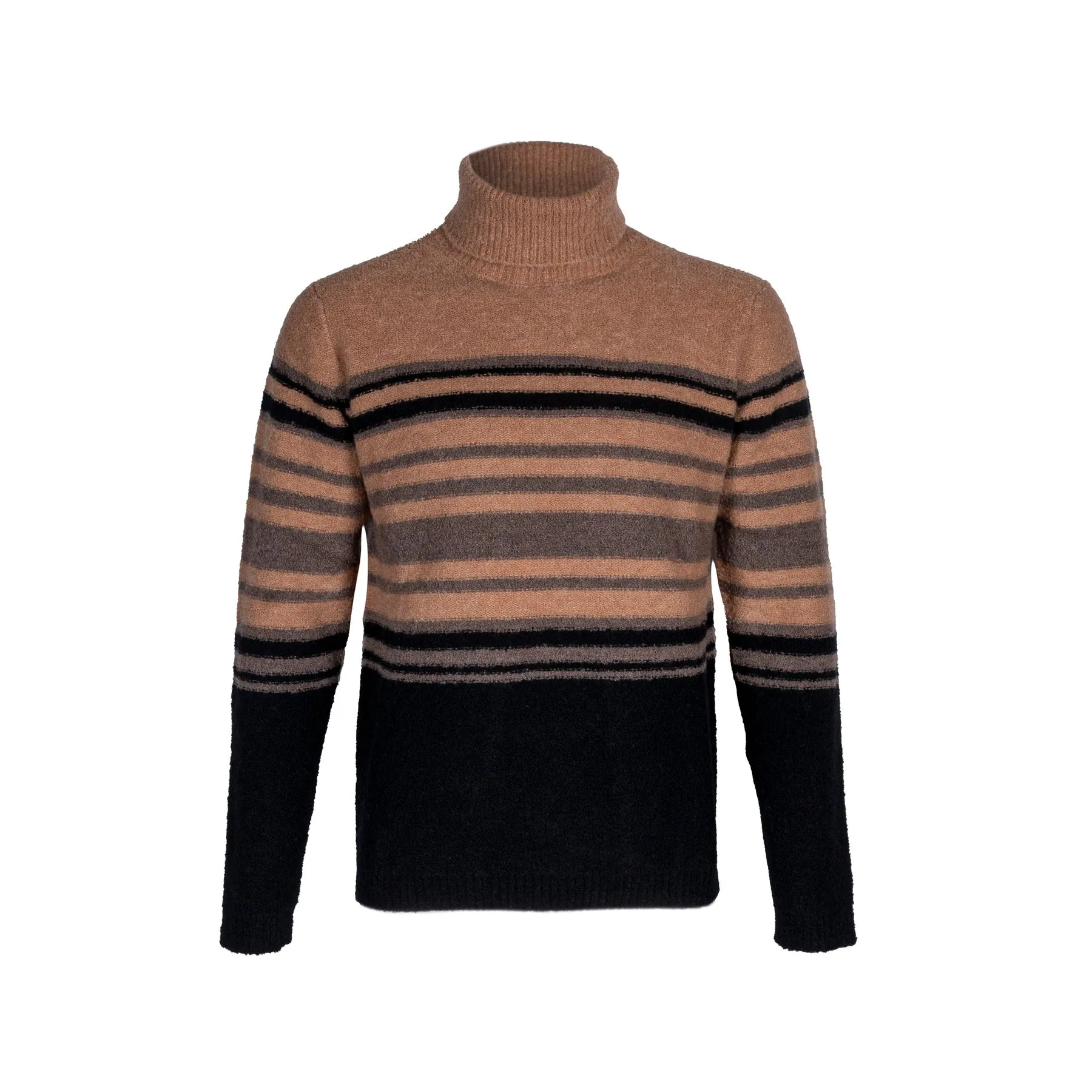 IRISH CRONE MAGLIONE DOLCEVITA A RIGHE 