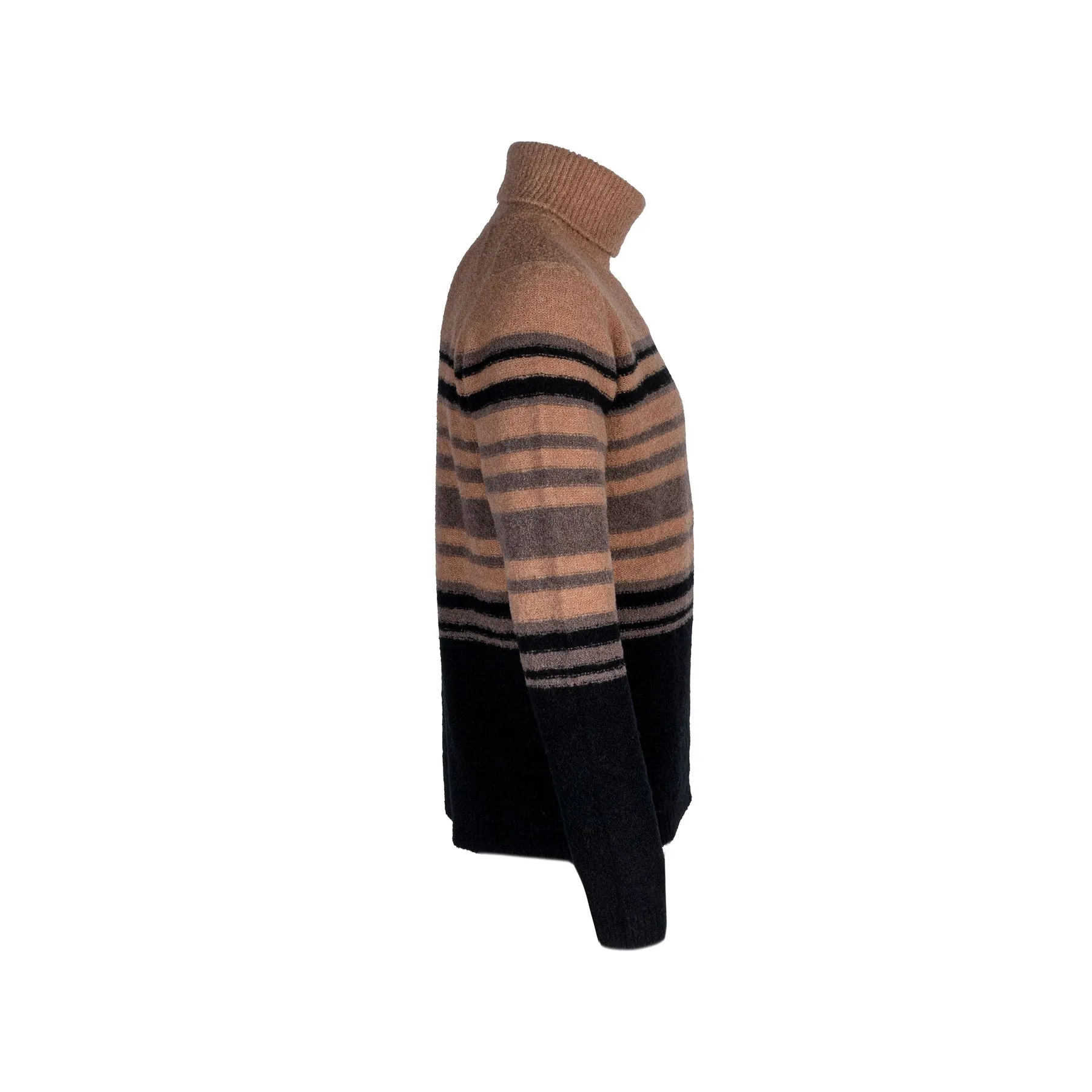 IRISH CRONE MAGLIONE DOLCEVITA A RIGHE 