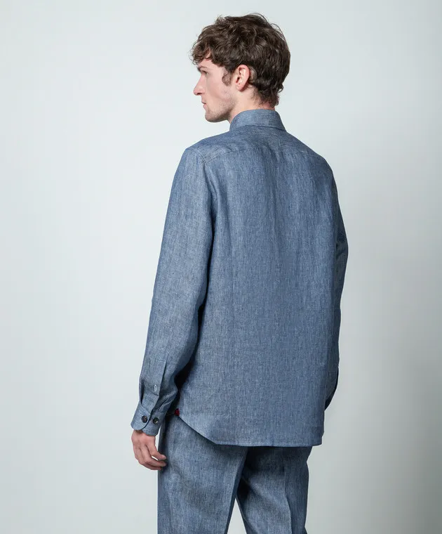 ISAIA Camicia di lino OSH00997600