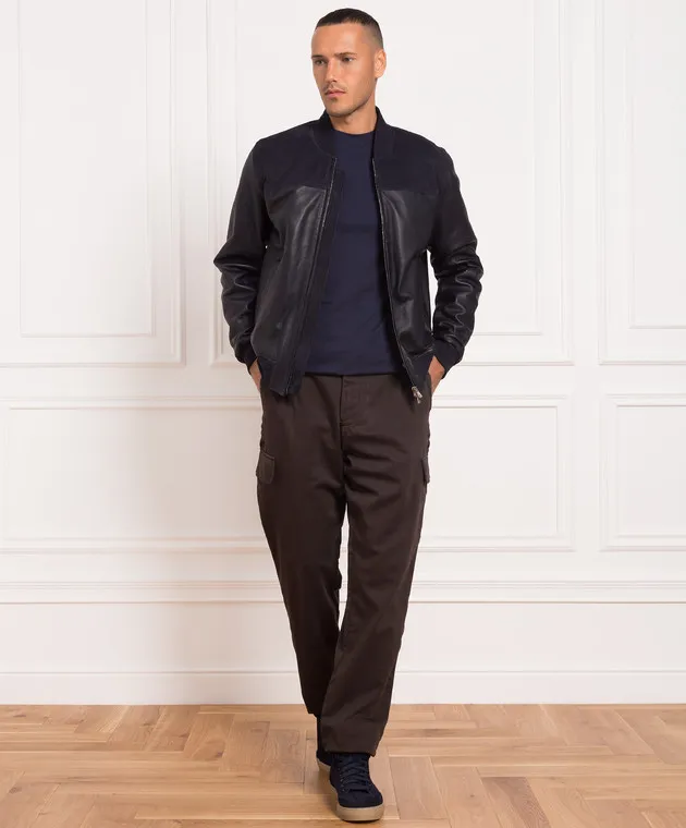 ISAIA Maglietta blu scuro MCI154JP001
