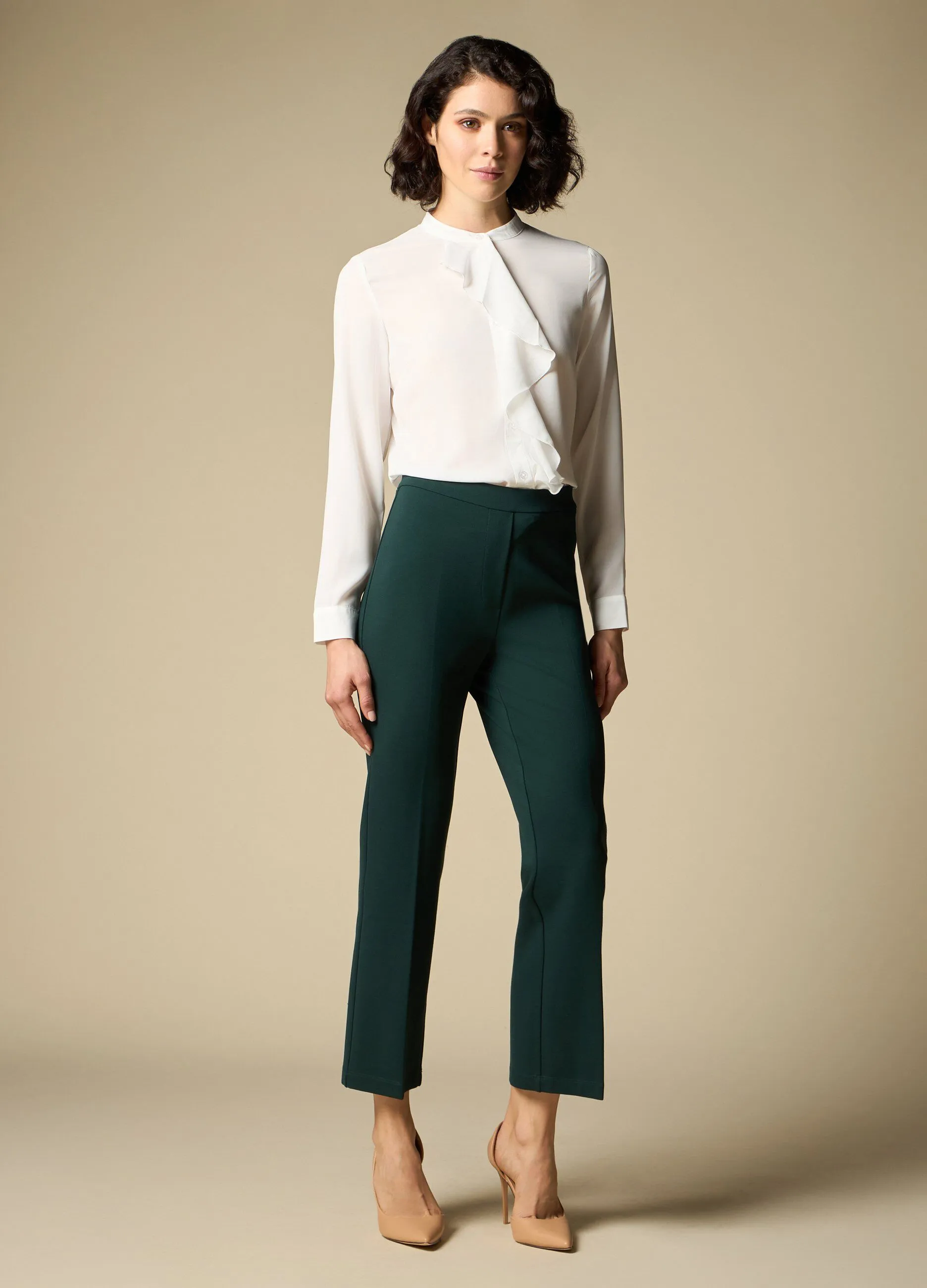 IWIE  Pantaloni in misto viscosa stretch donna
