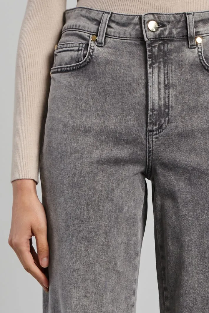Jeans ampi in denim