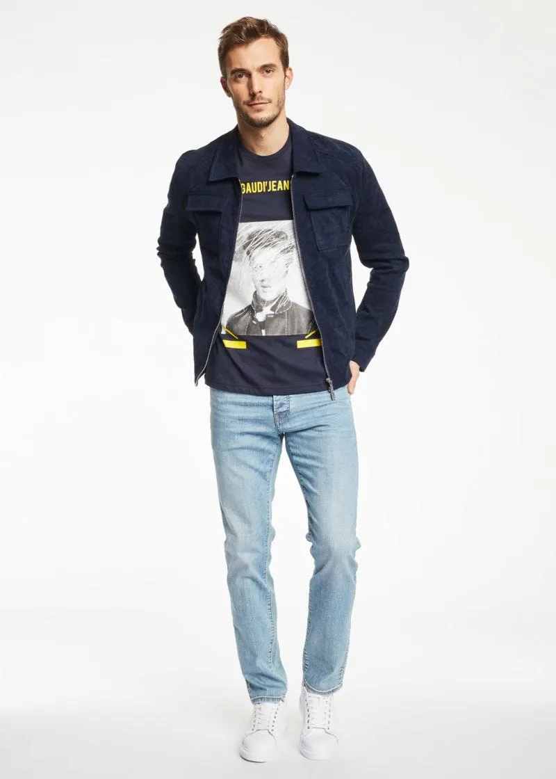 Jeans con lavaggio effetto used