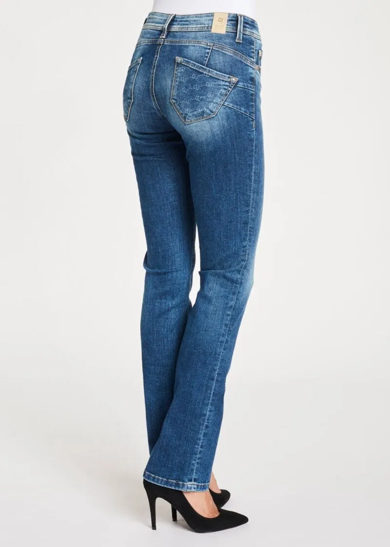 Jeans con tasche logate