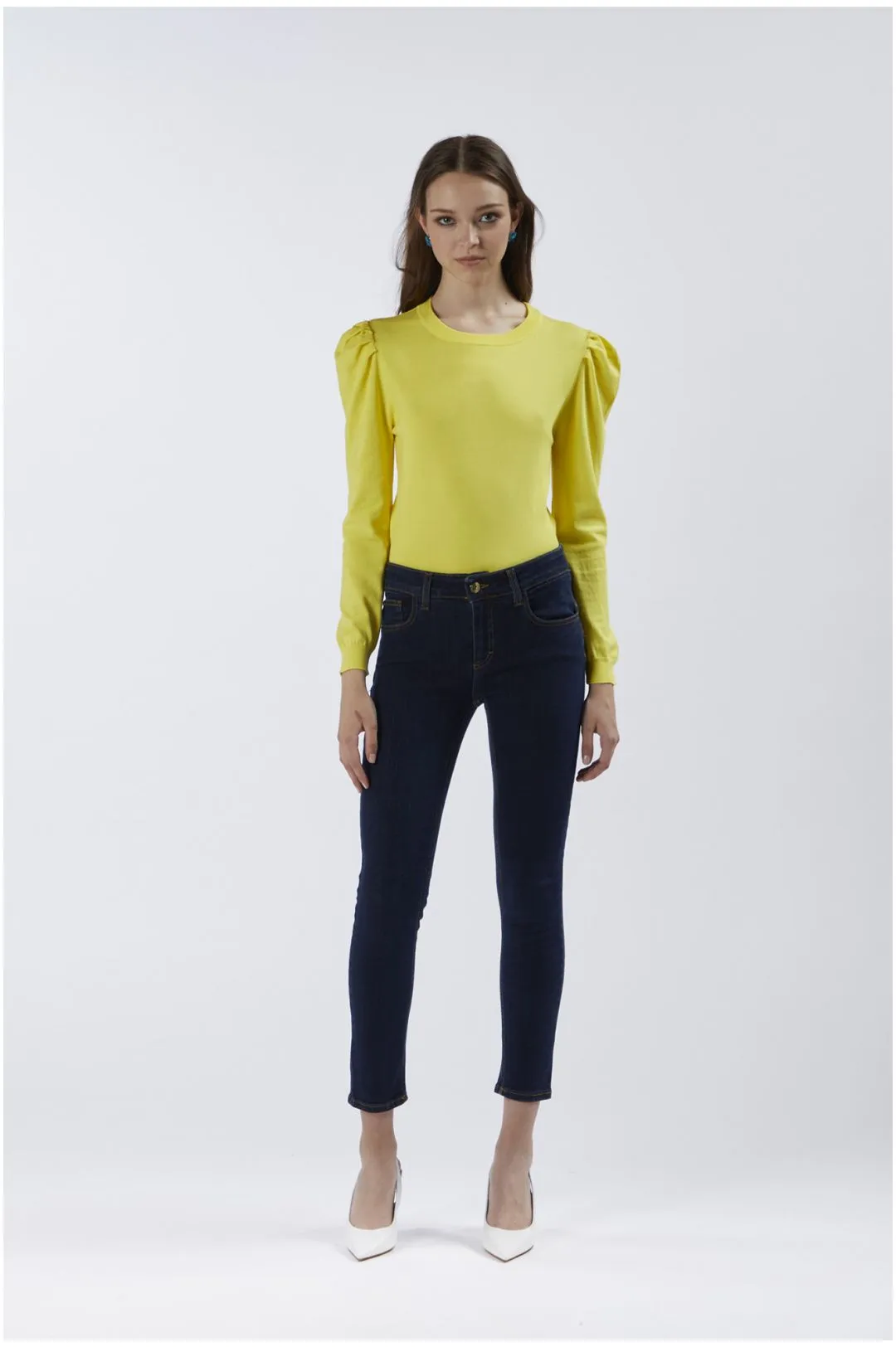 jeans denim skinny super stretch indaco