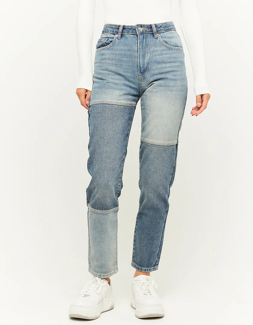 Jeans Mom a Vita Alta  