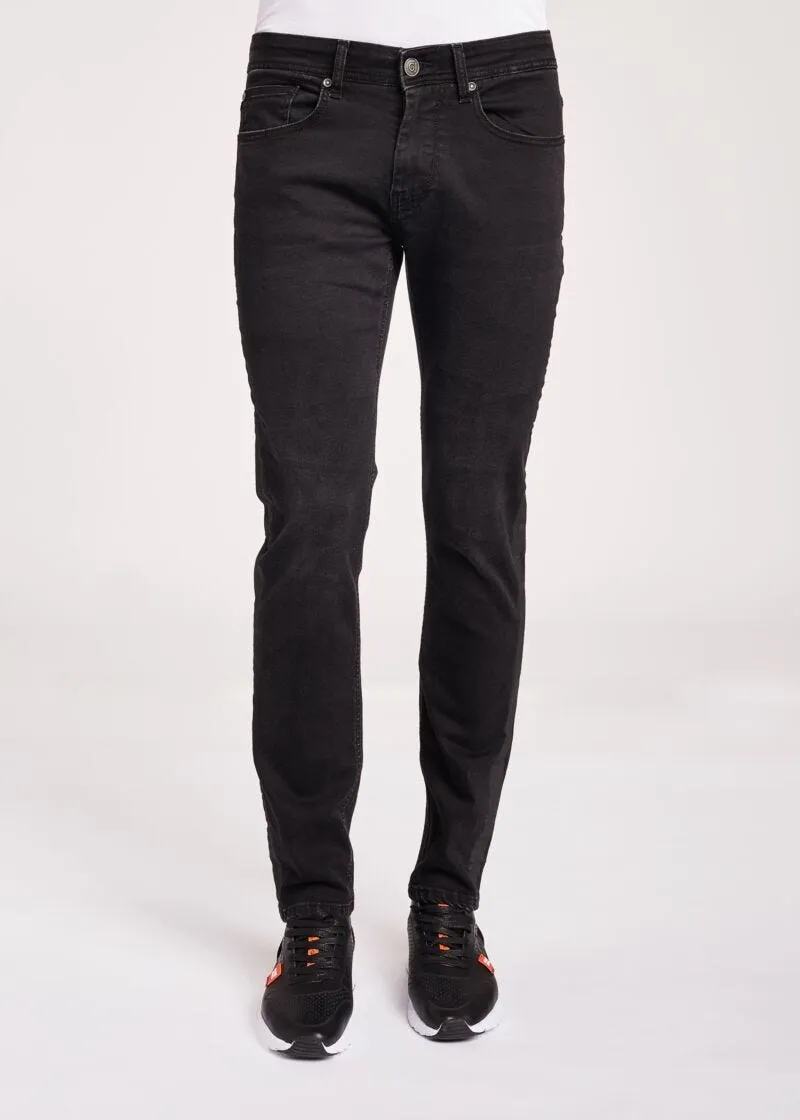 Jeans skinny con banda laterale