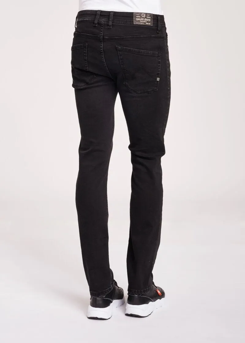 Jeans skinny con banda laterale
