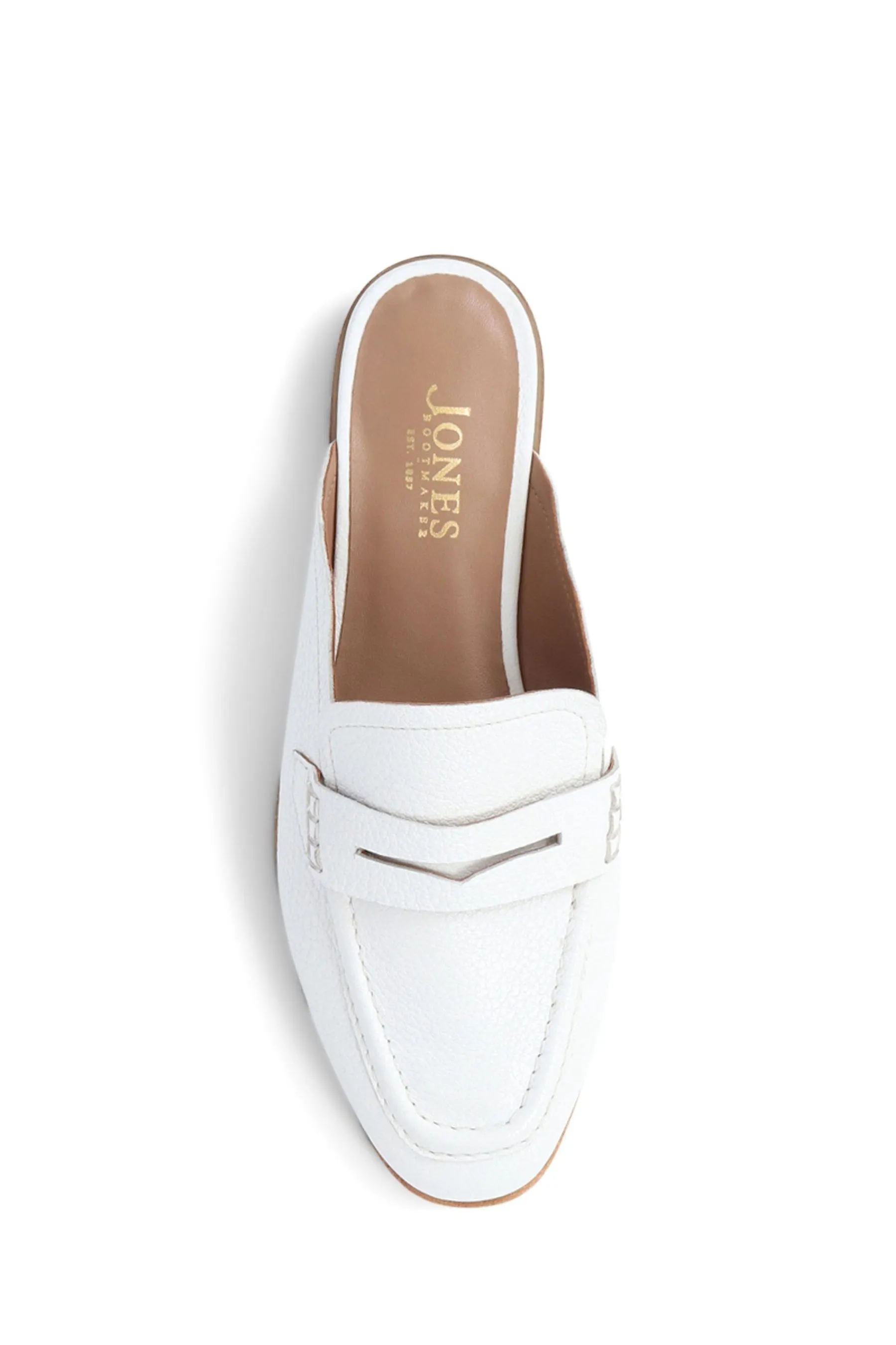 Jones Bootmaker - Jola - Bianco in pelle - Sabot