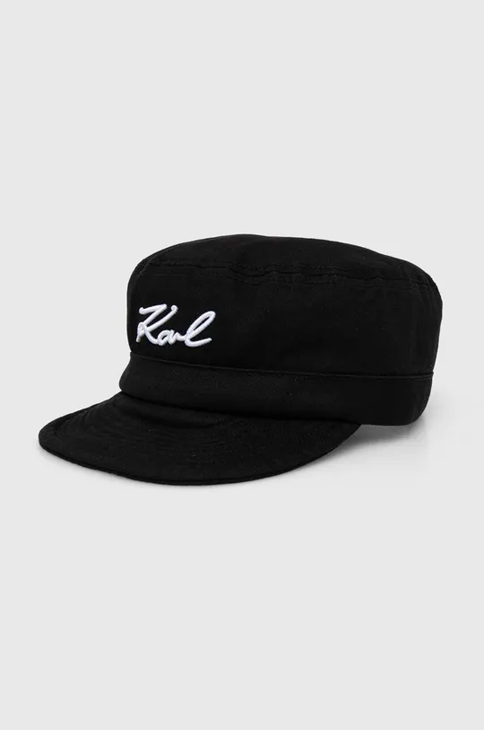 Karl Lagerfeld berretto da baseball in cotone