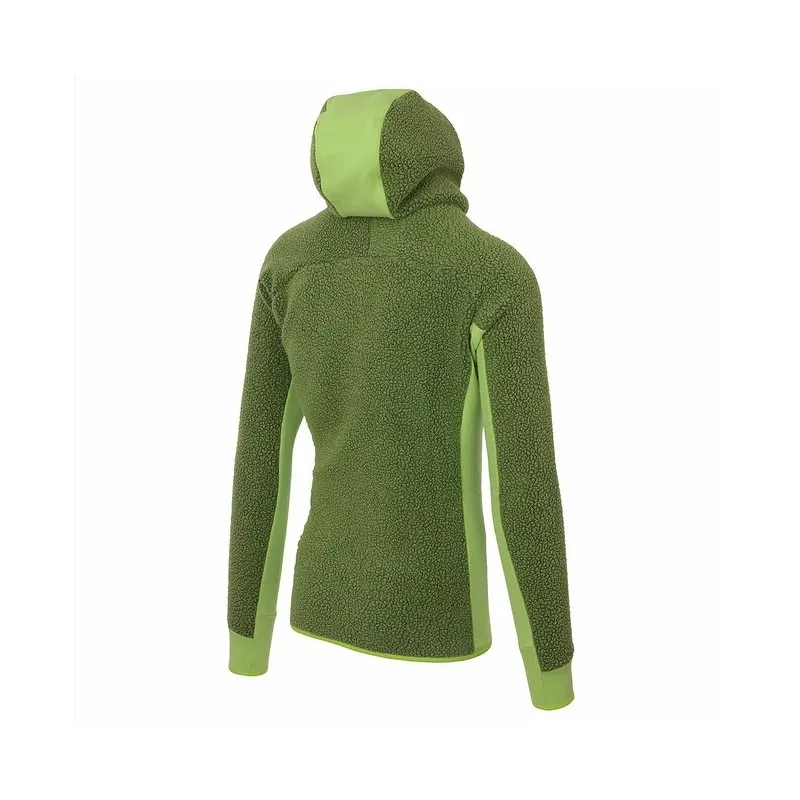 KARPOS 80'S HOODIE FLEECE SPINDLE TREE/LIME GREEN