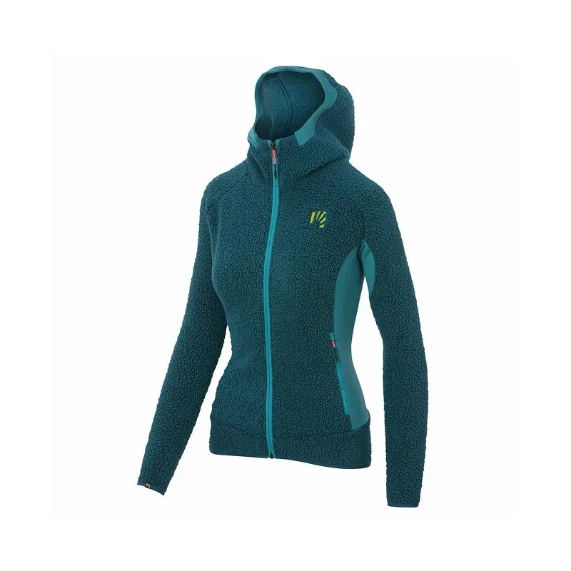 KARPOS 80'S HOODIE W FLEECE MOROCCAN BLUE/BLUEBIRD