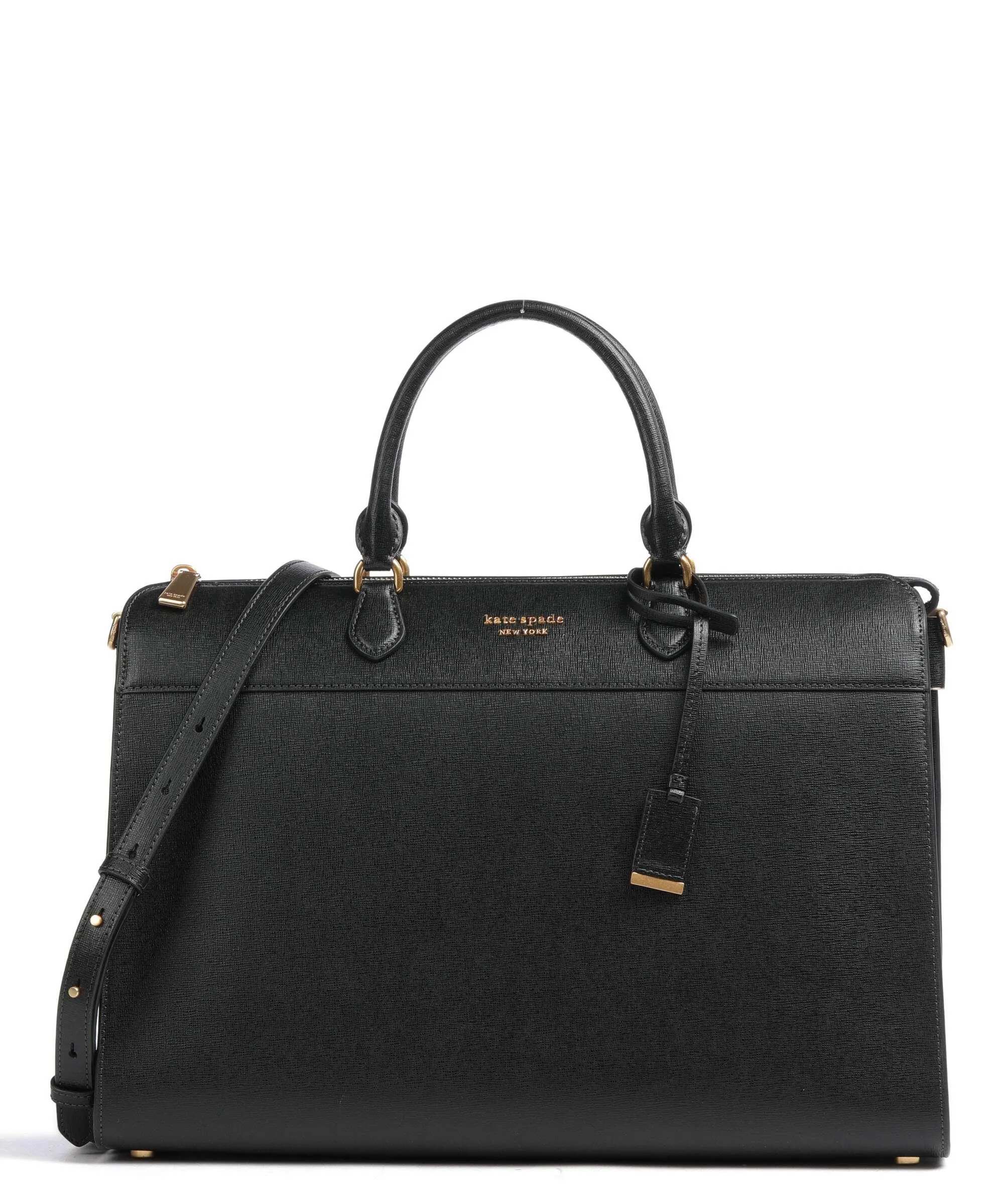  Kate Spade New York Morgan Borsa a mano 15″ saffiano leather nero  