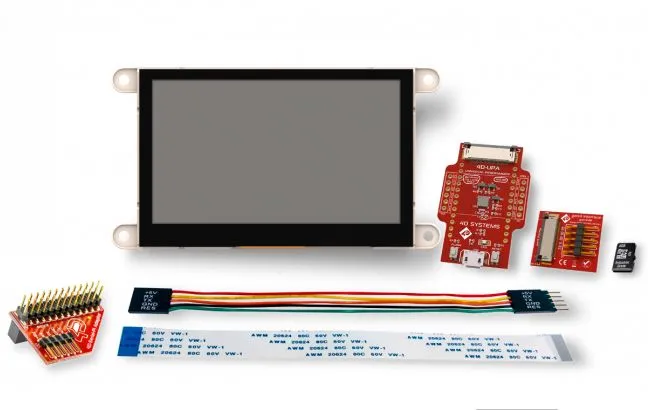 Kit sviluppo display grafico 4D Systems, Touchscreen capacitivo da 4.3poll.