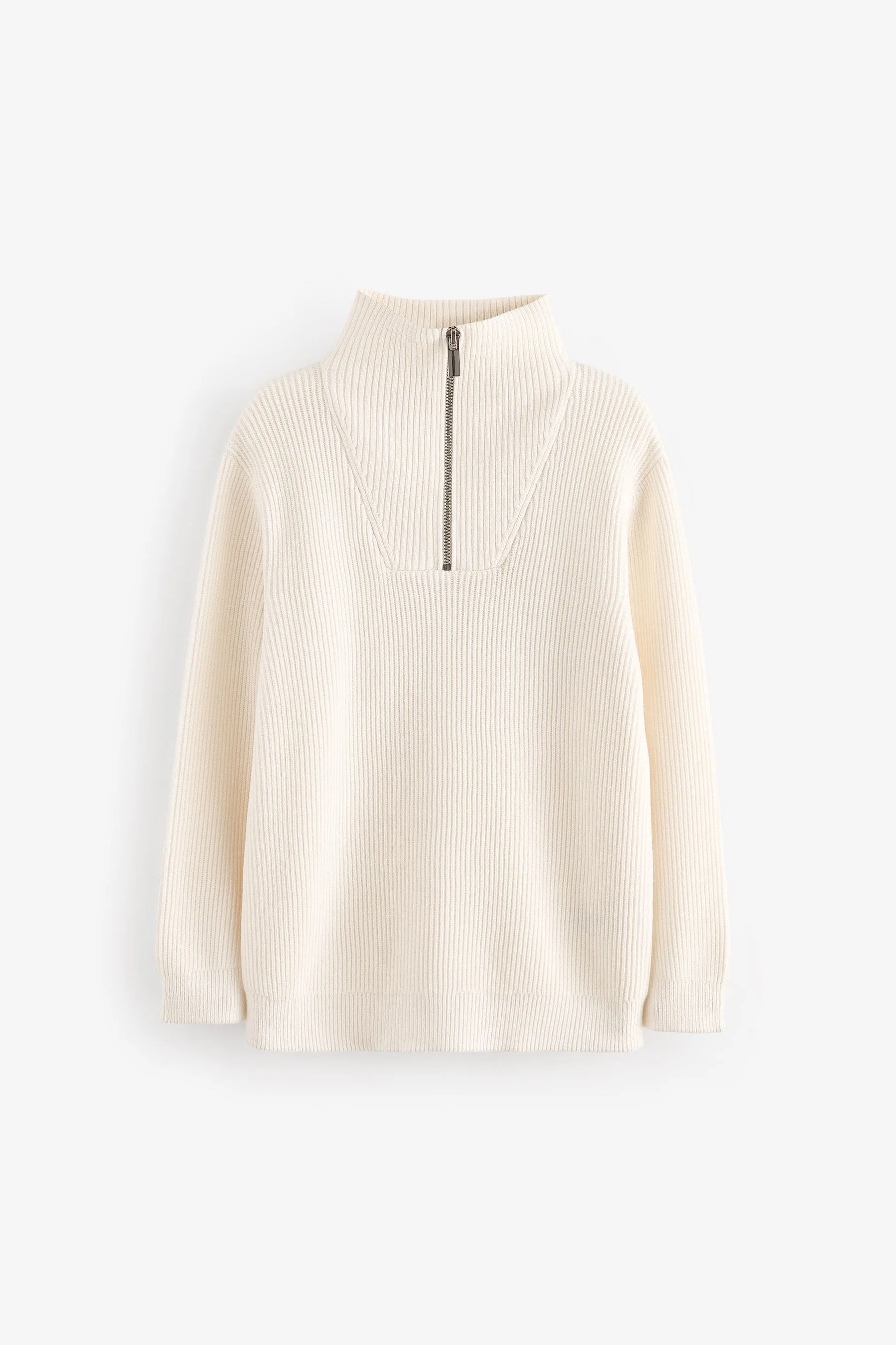 Knitted Zip Neck Jumper (3-16yrs)    