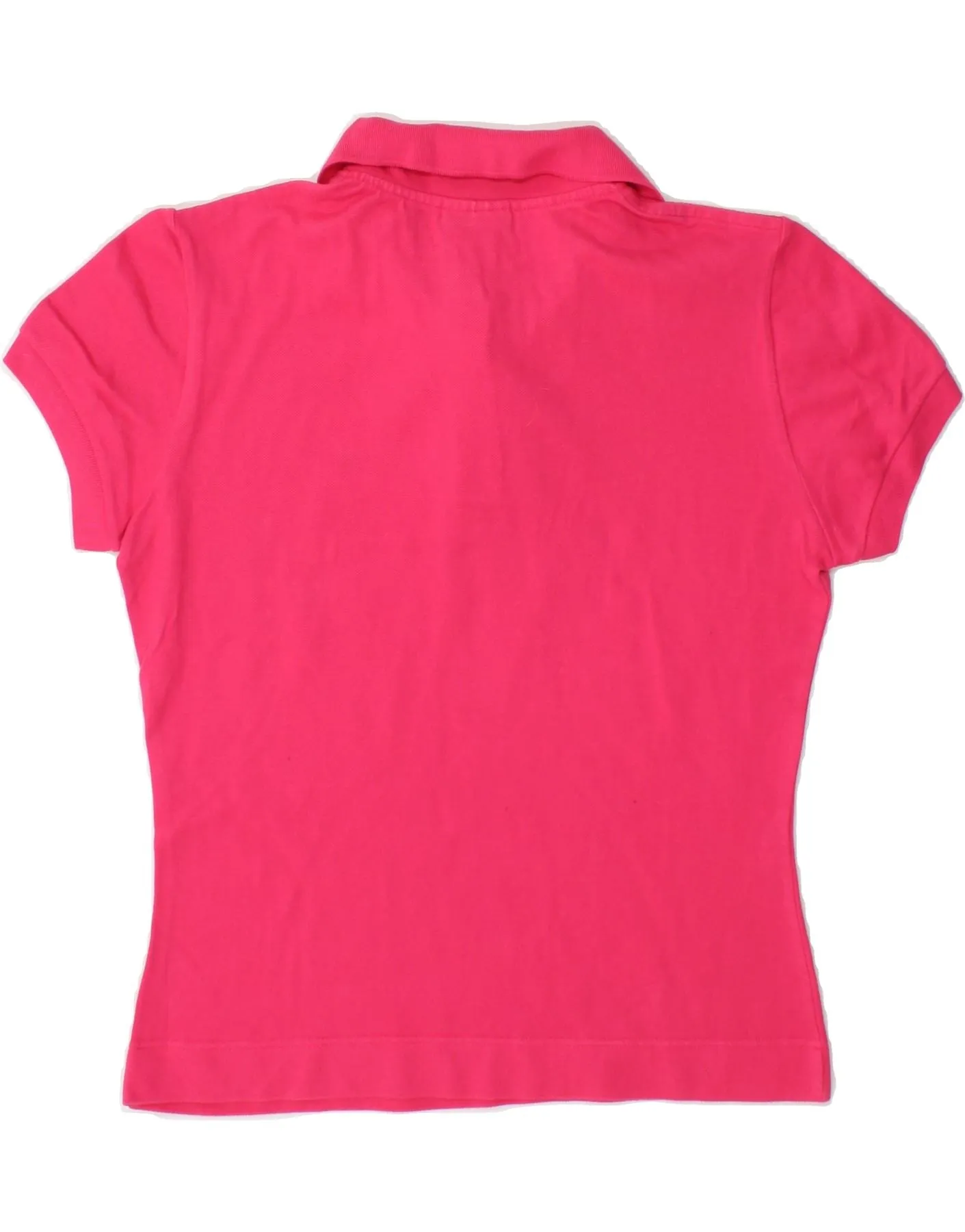 LACOSTE Womens Polo Shirt  Size 42 Large Pink Cotton