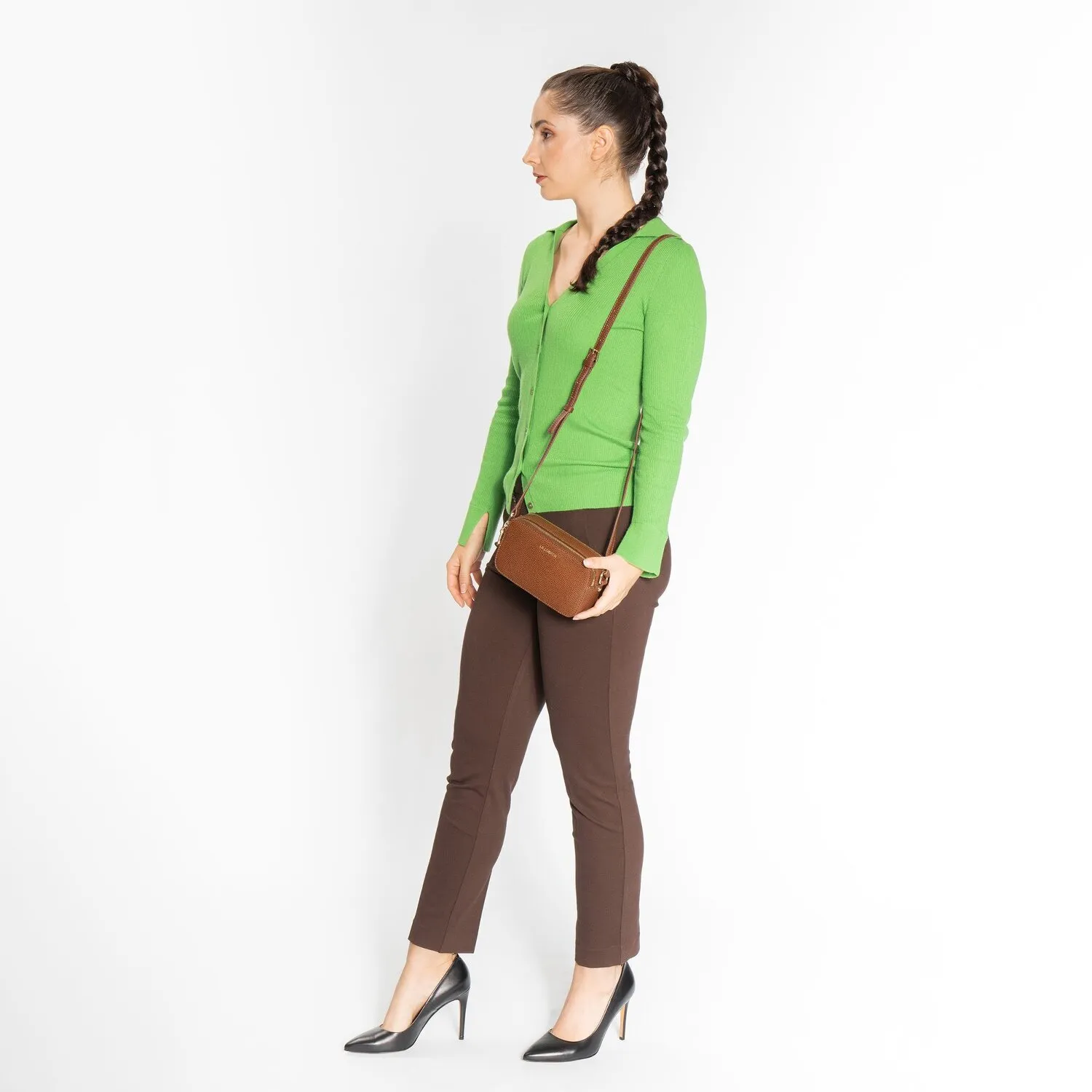 Lazarotti Bologna Leather Borsa a tracolla Pelle 18 cm
