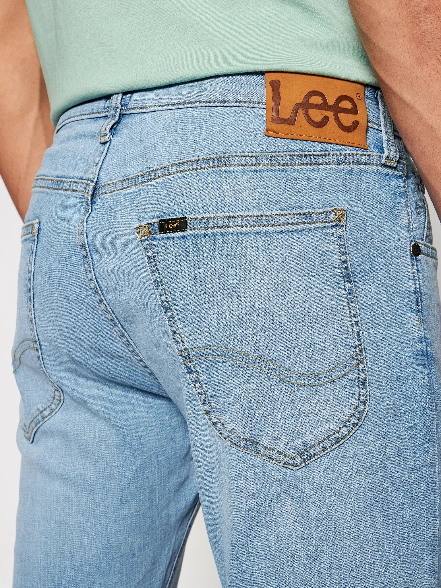 Lee Men's Luke slim tapered jeans trousers L719NLUH bleached cody