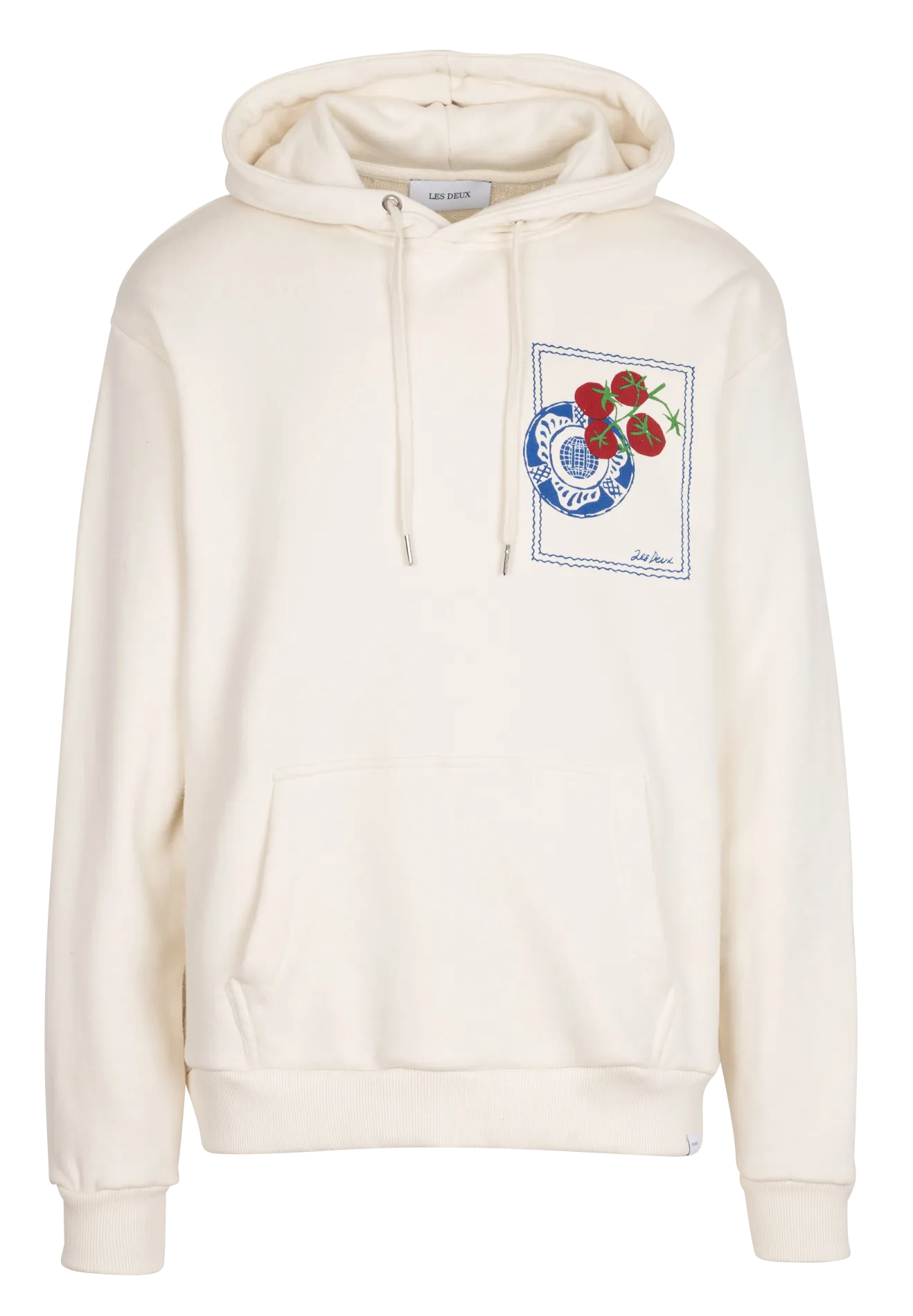  LES DEUX   DORIAN - Felpa con cappuccio stampata in cotone | Beige