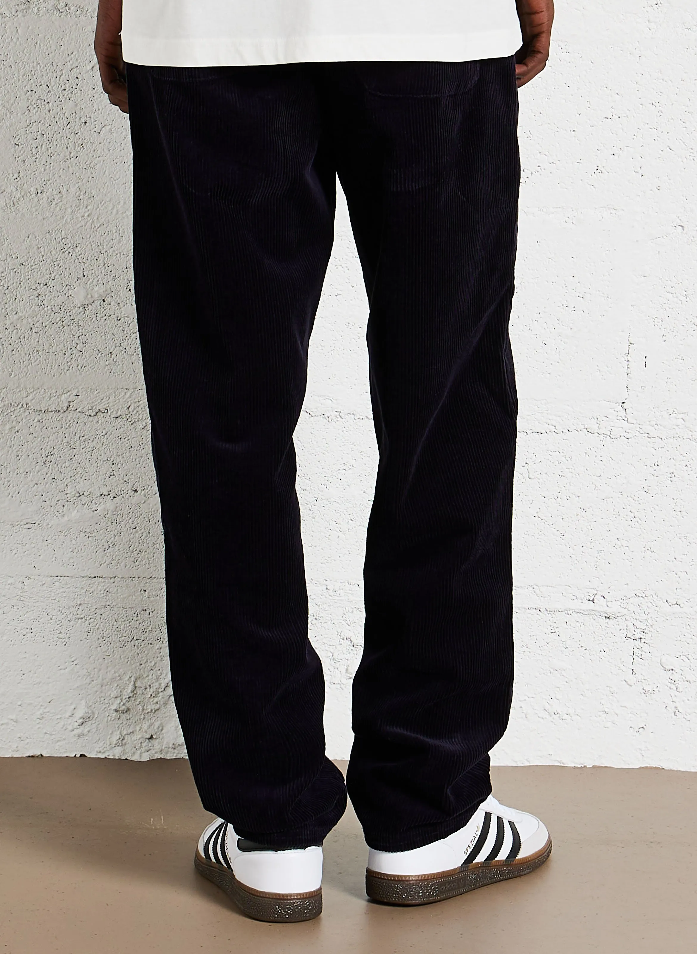  LES DEUX   KODY HEAVY - Jeans dritti cropped in velluto a coste | Blu