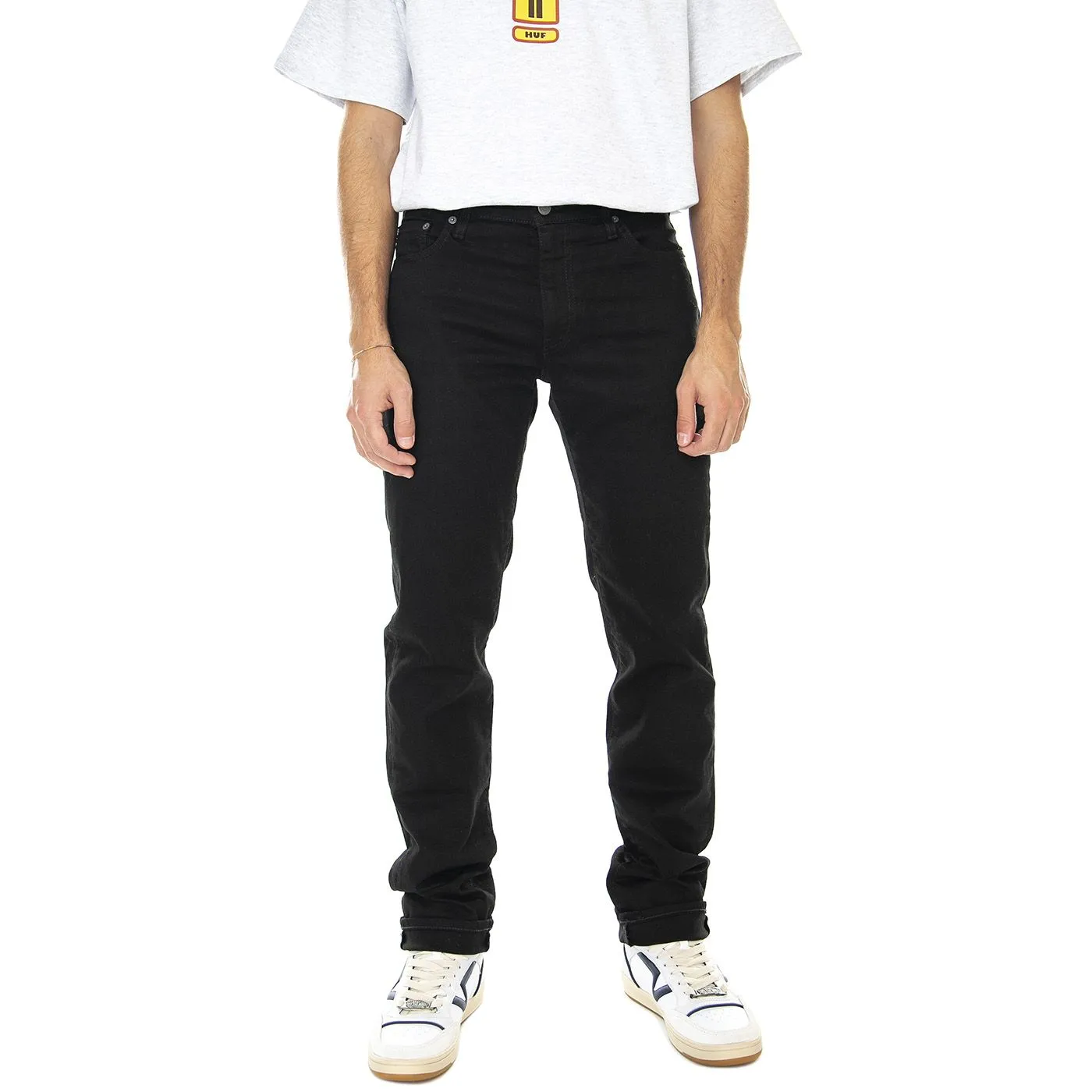 Levis 511 Slim Fit Nightshine - Pantaloni Denim Jeans Uomo Neri    