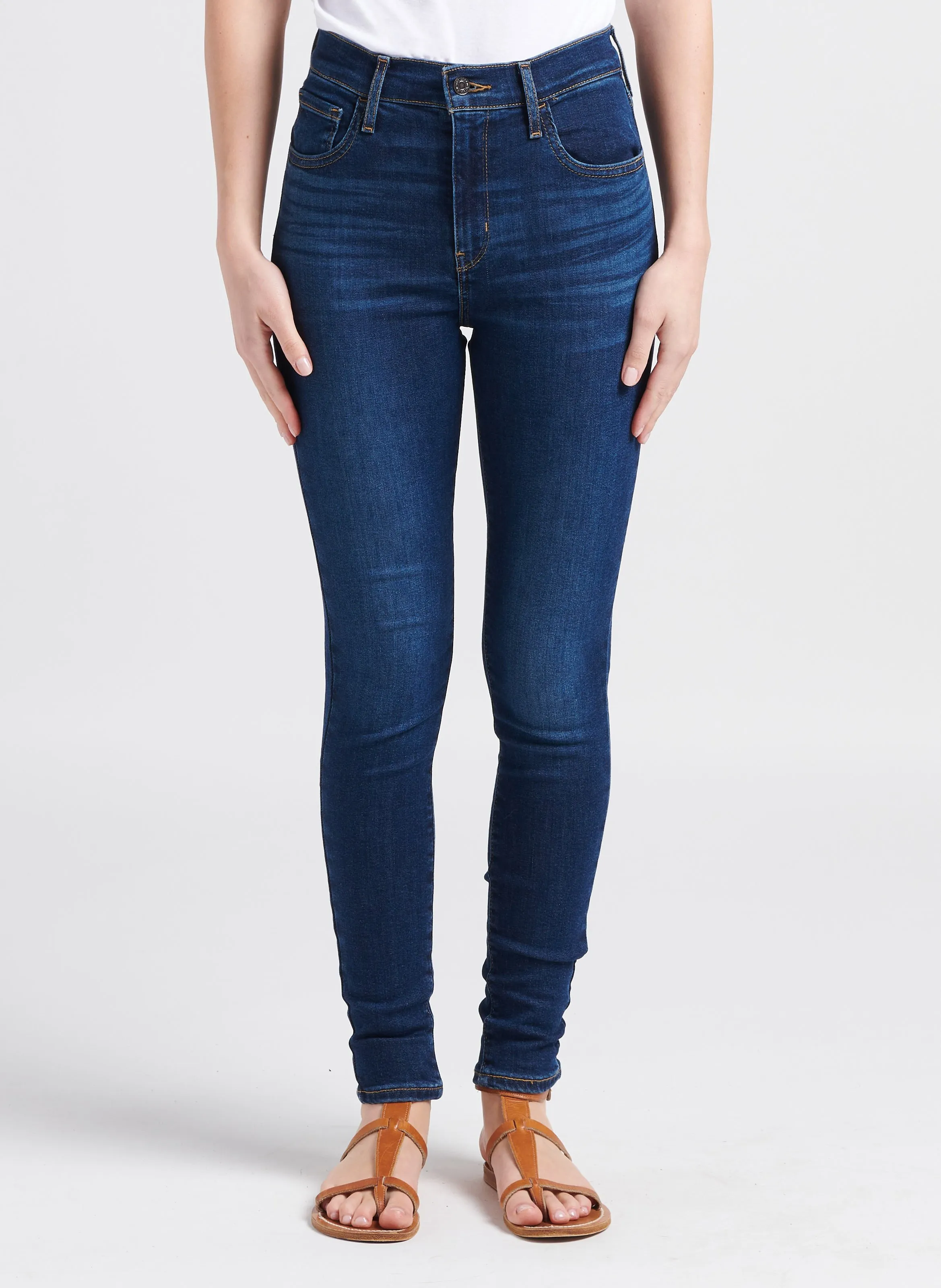  LEVI'S   720 HIRISE SUPER SKINNY - Jeans skinny a vita alta in misto cotone | Jeans slavati