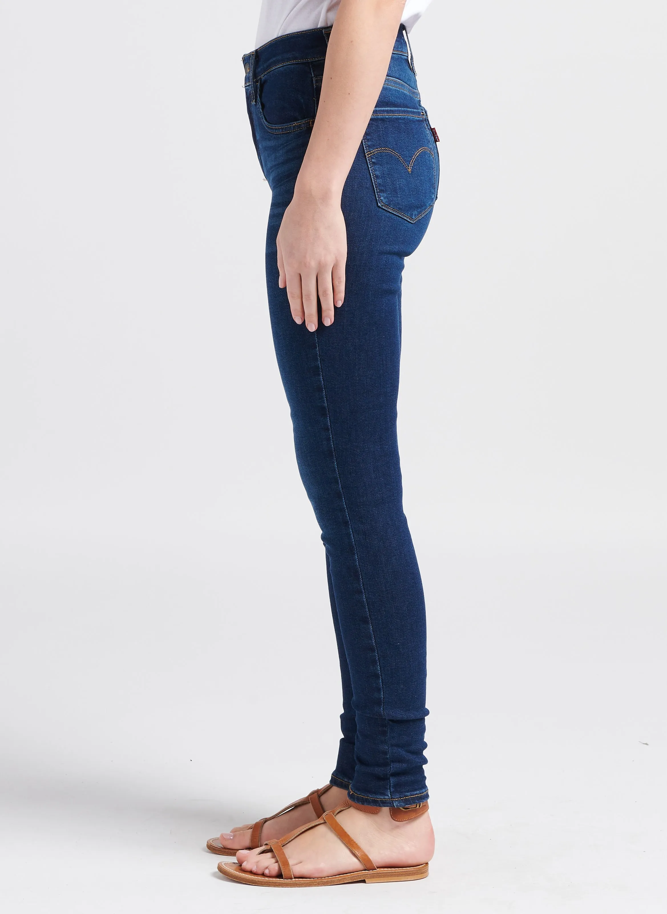  LEVI'S   720 HIRISE SUPER SKINNY - Jeans skinny a vita alta in misto cotone | Jeans slavati