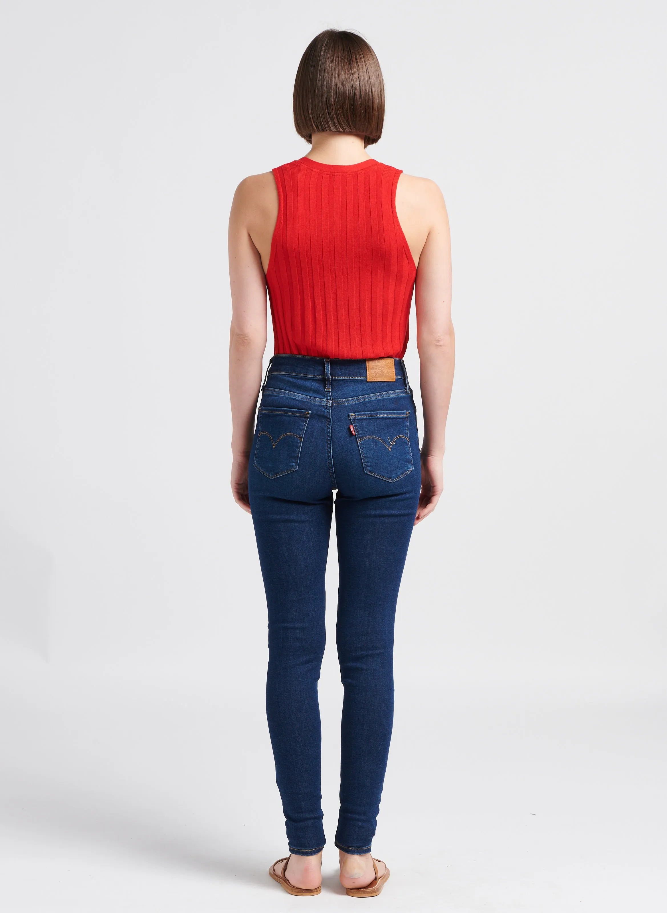  LEVI'S   720 HIRISE SUPER SKINNY - Jeans skinny a vita alta in misto cotone | Jeans slavati