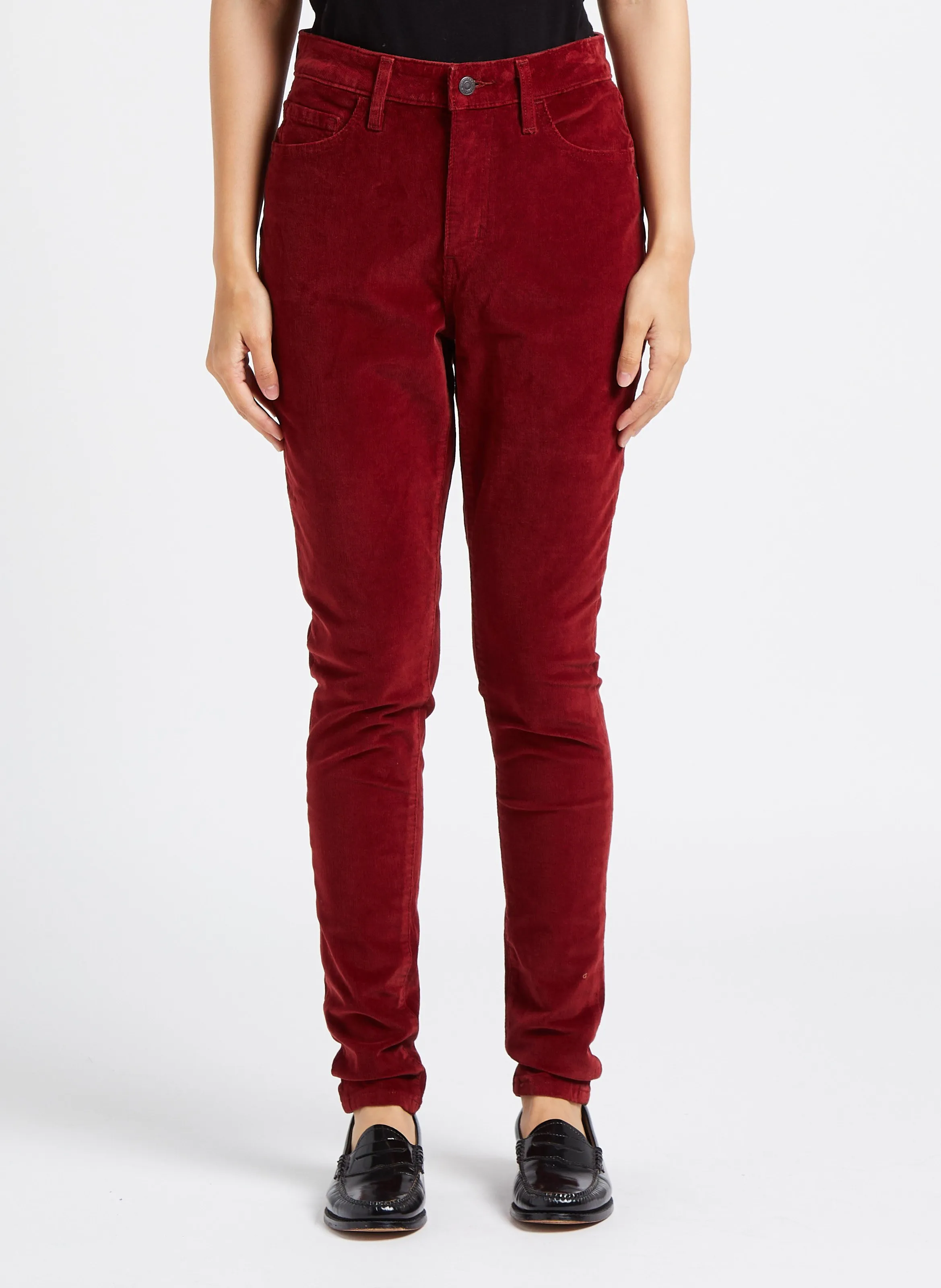  LEVI'S   721 HIGH RISE SKINNY - Pantaloni skinny in velluto a coste | Rosso