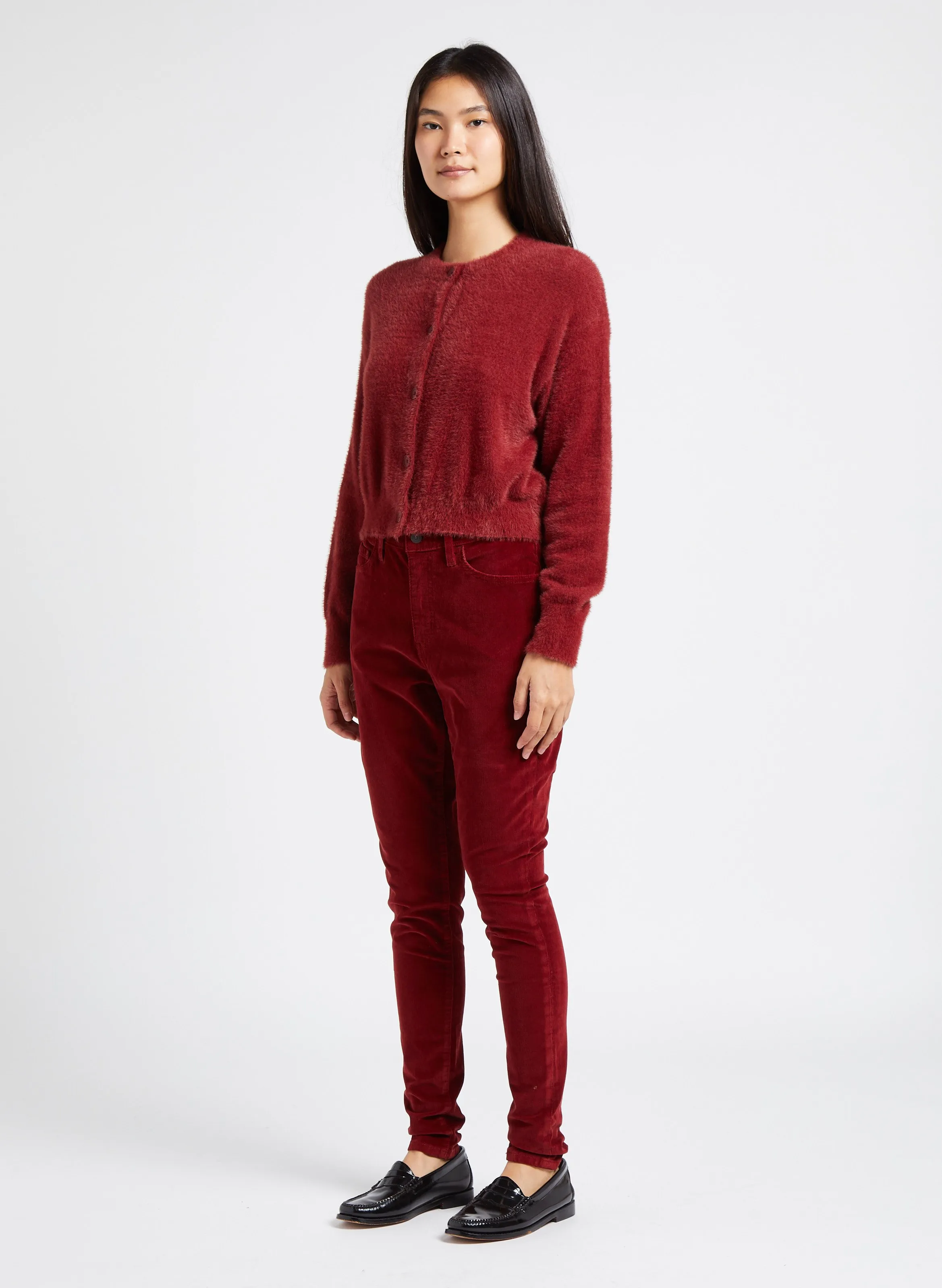  LEVI'S   721 HIGH RISE SKINNY - Pantaloni skinny in velluto a coste | Rosso