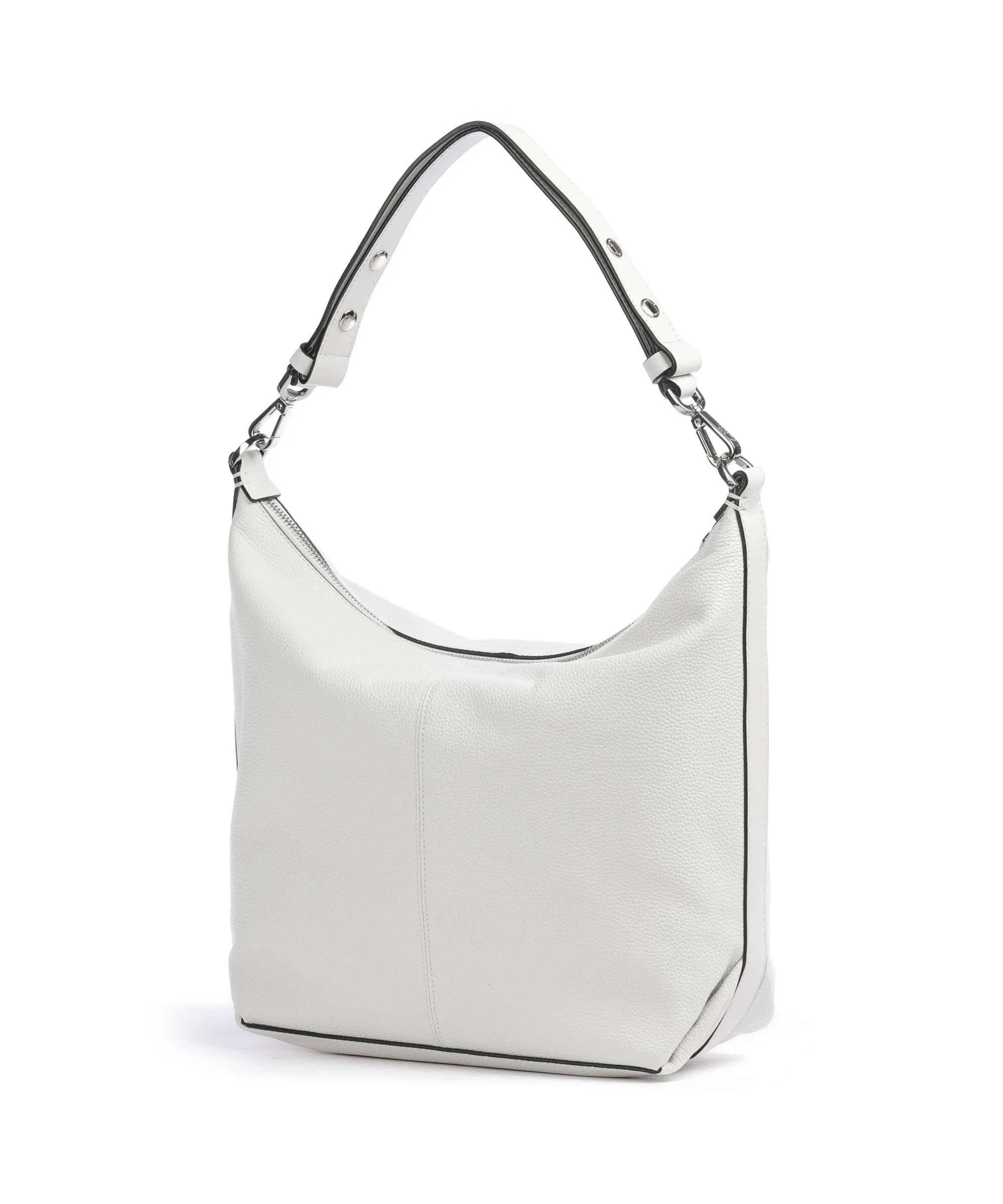  Liebeskind Paris 4 Small Pebble M Borsa hobo pelle di vacchetta grana bianco  