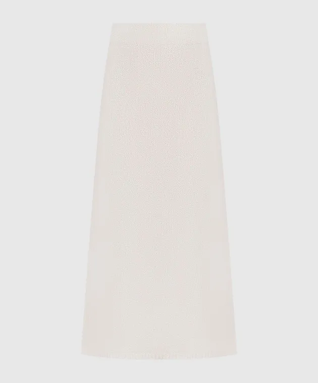 LISA YANG Gonna longuette Kael in cashmere bianco 2023261