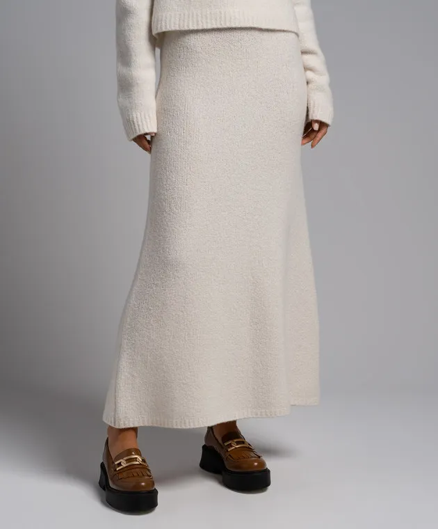 LISA YANG Gonna longuette Kael in cashmere bianco 2023261